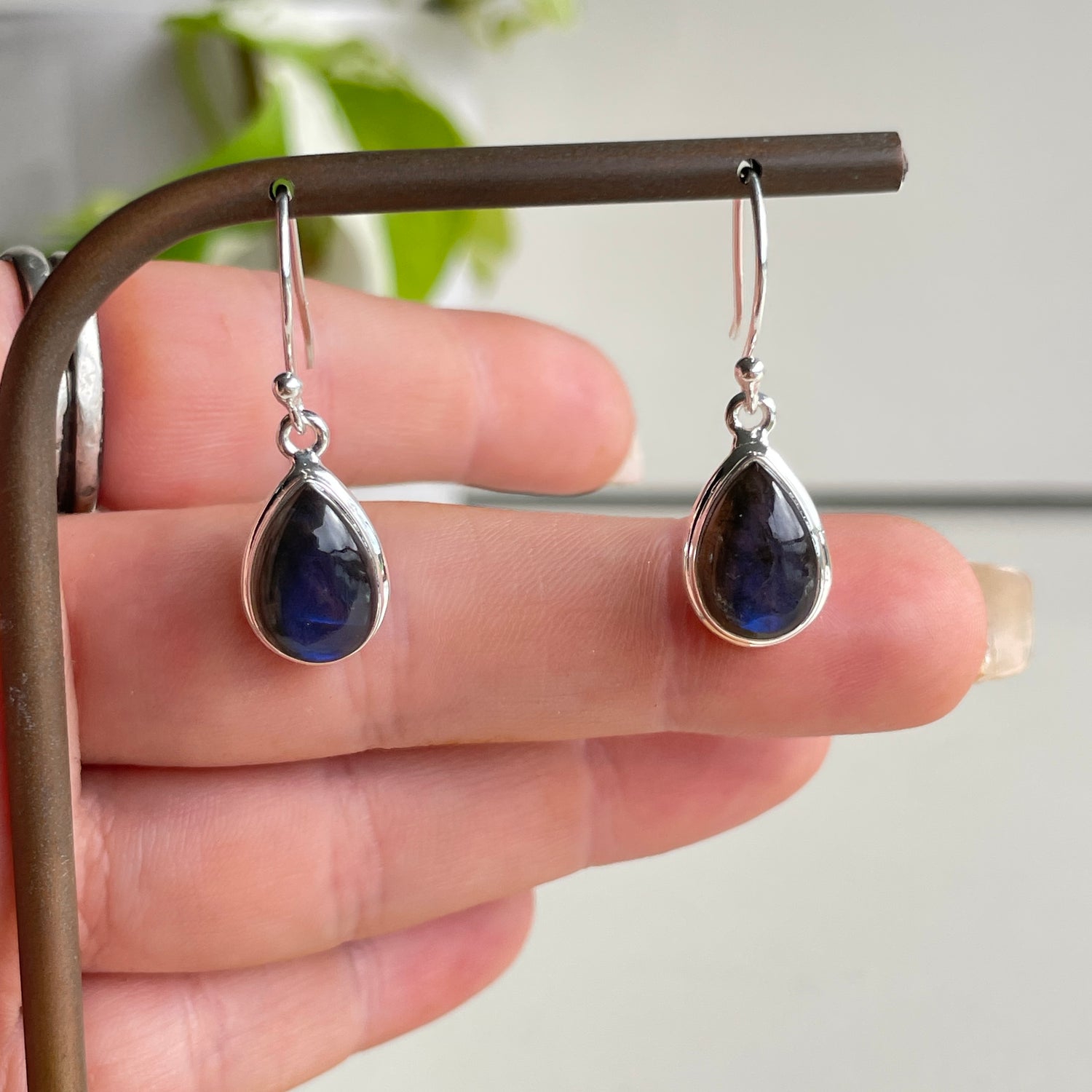 Labradorite Teardrop Earrings