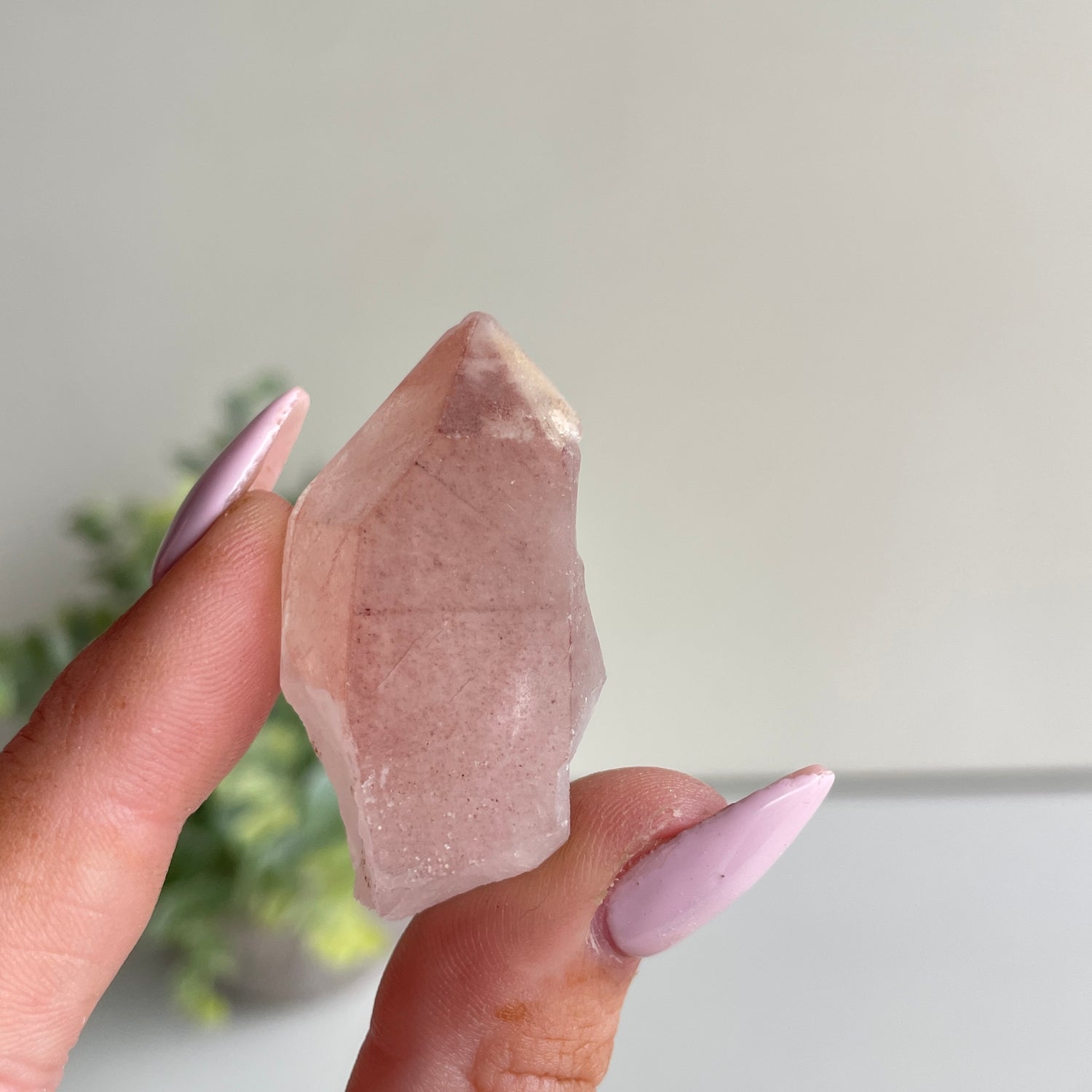 Pink Lemurian Quartz Point 18g