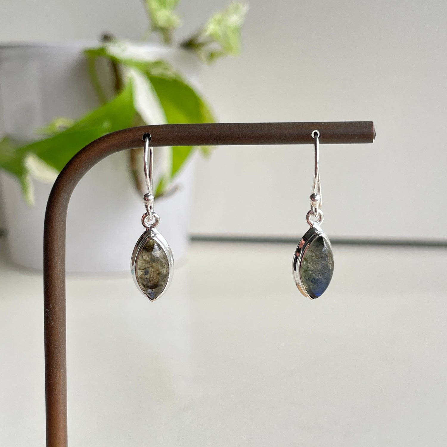 Labradorite Marquise Earrings