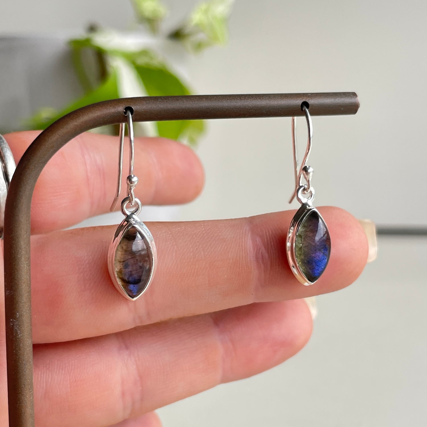 Labradorite Marquise Earrings
