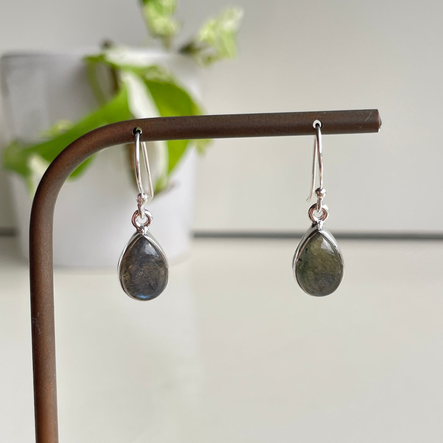 Labradorite Teardrop Earrings