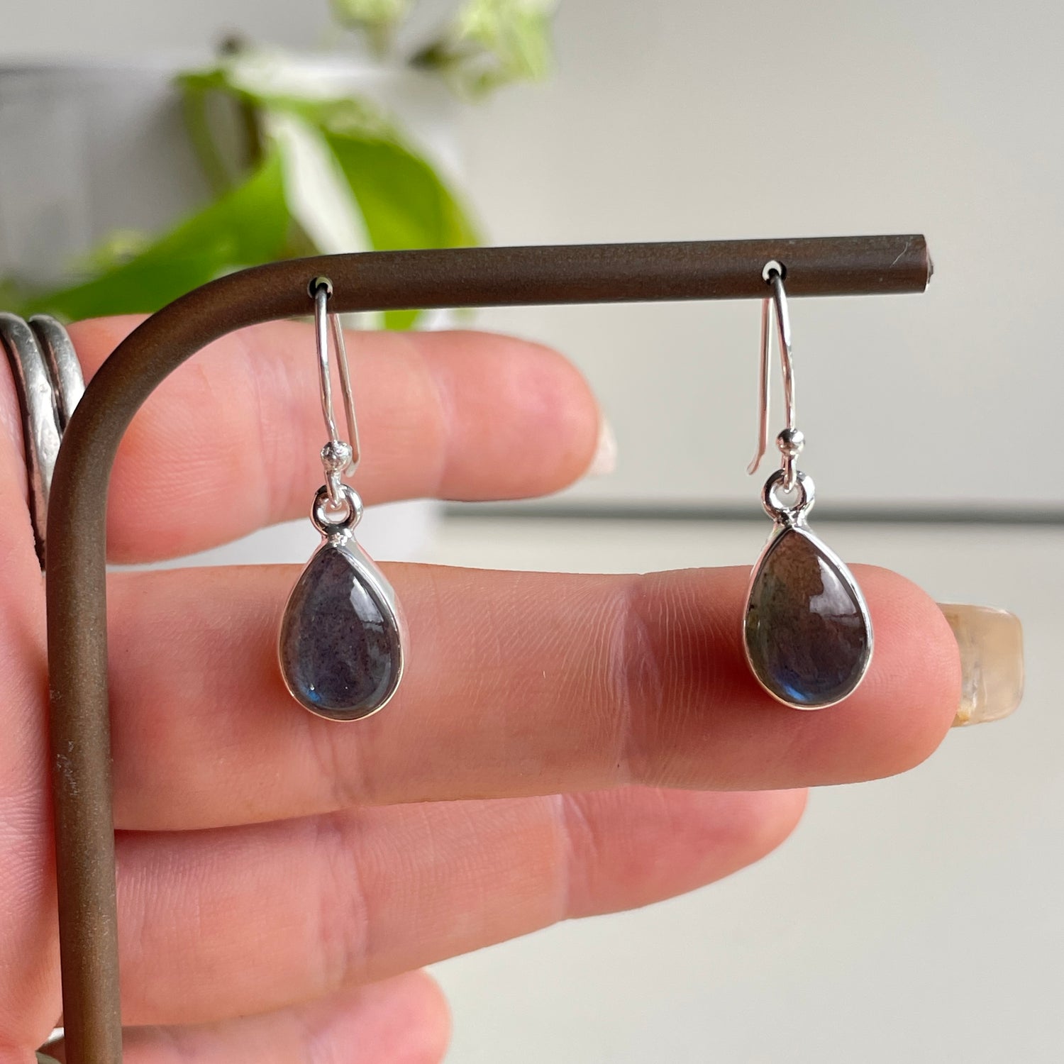 Labradorite Teardrop Earrings