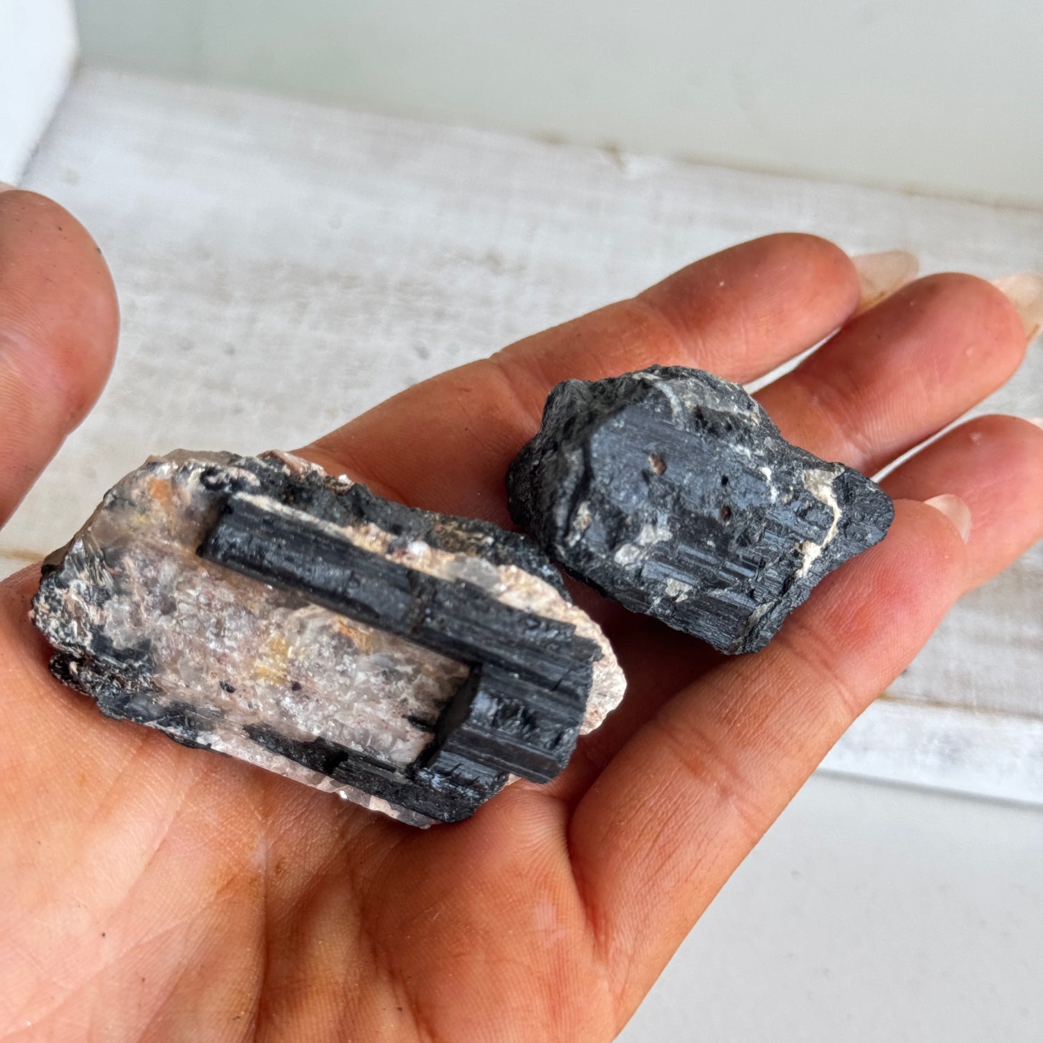Black Tourmaline Mixed Raw Lge