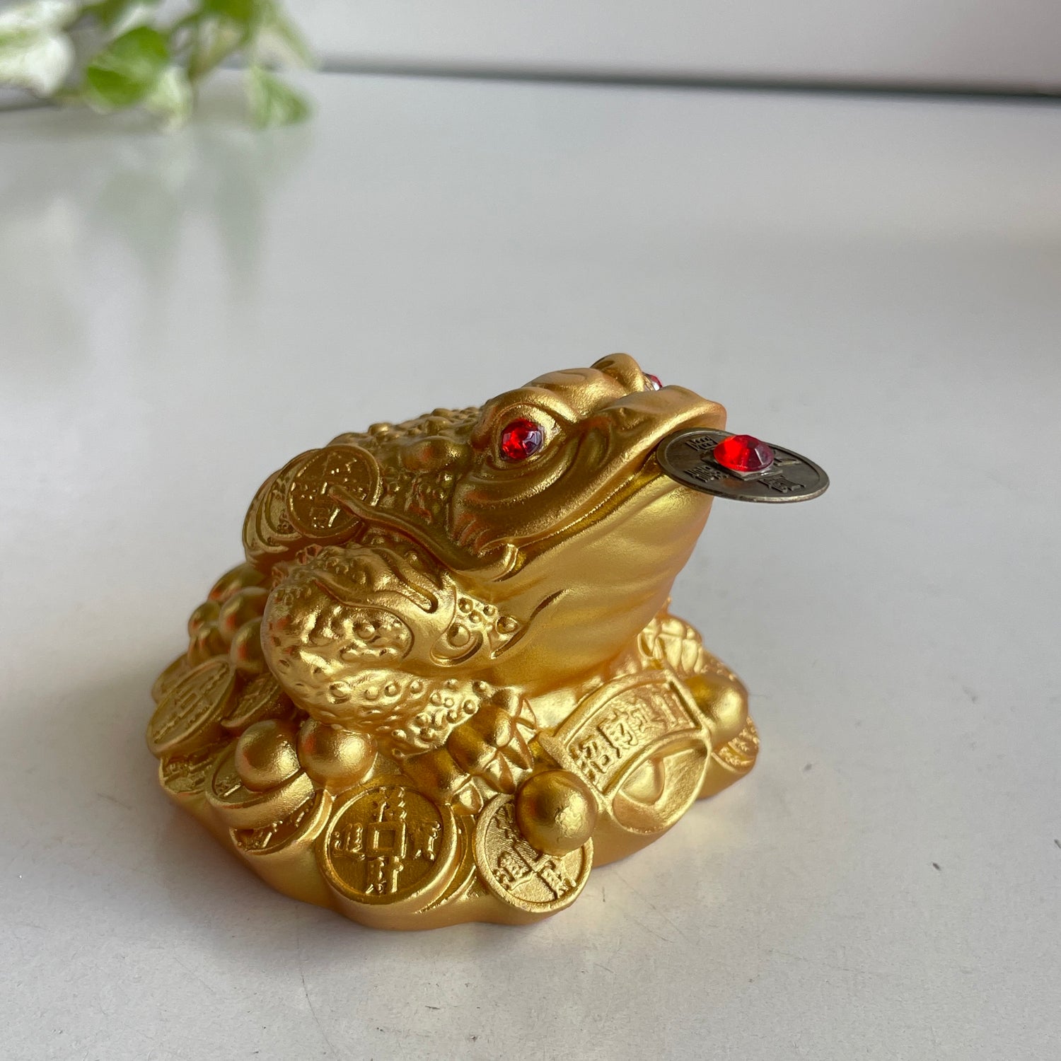 Bright Gold Money Frog Toad 6.5cm T3330-2