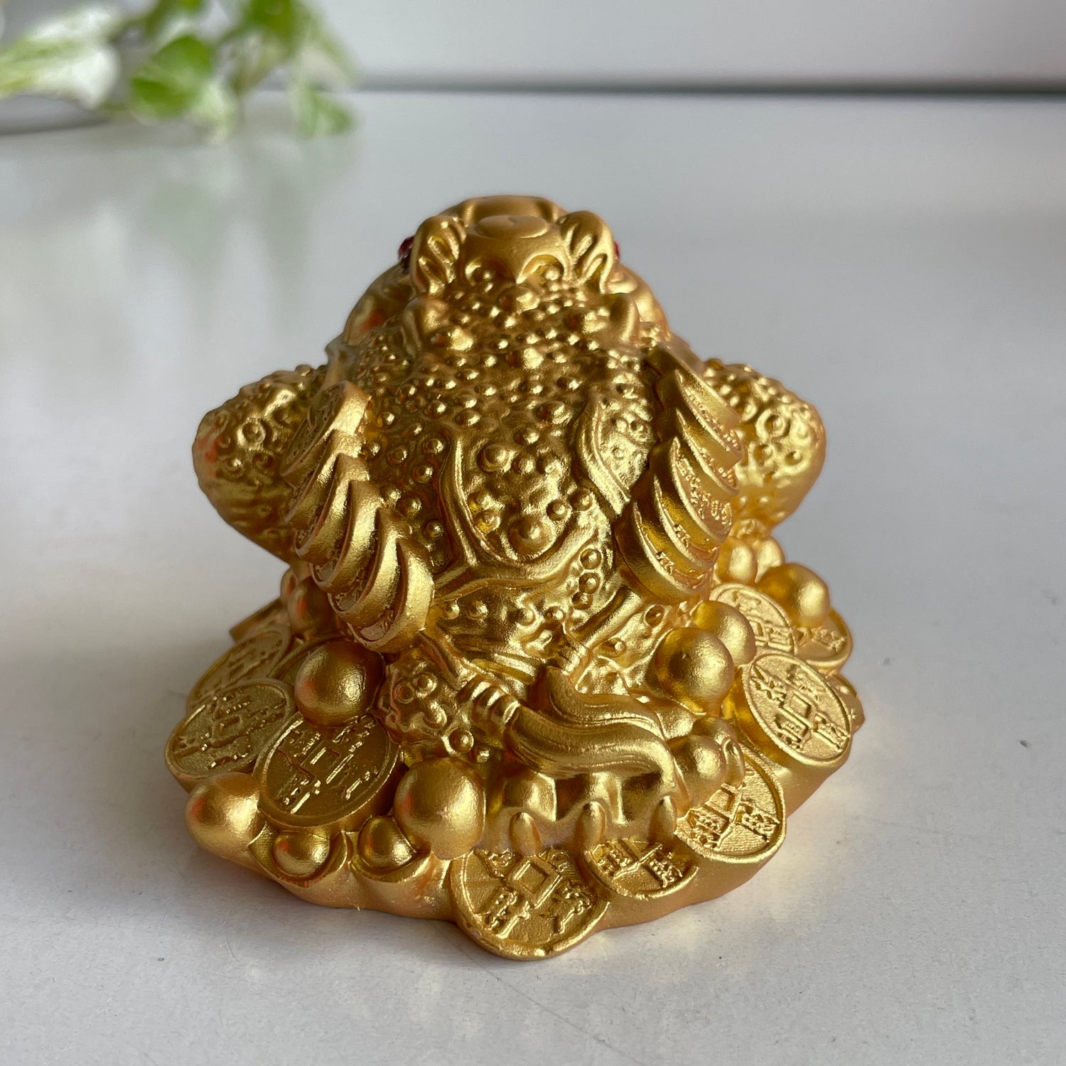 Bright Gold Money Frog Toad 6.5cm T3330-2