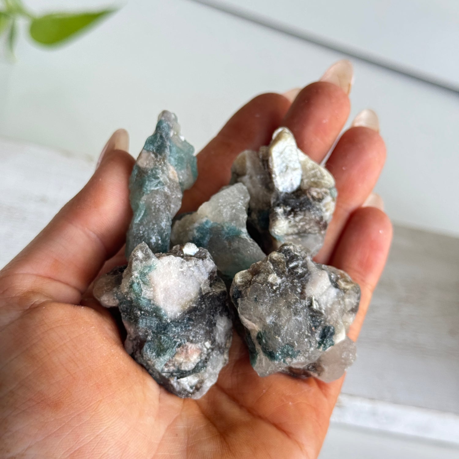 Blue Tourmaline In Quartz