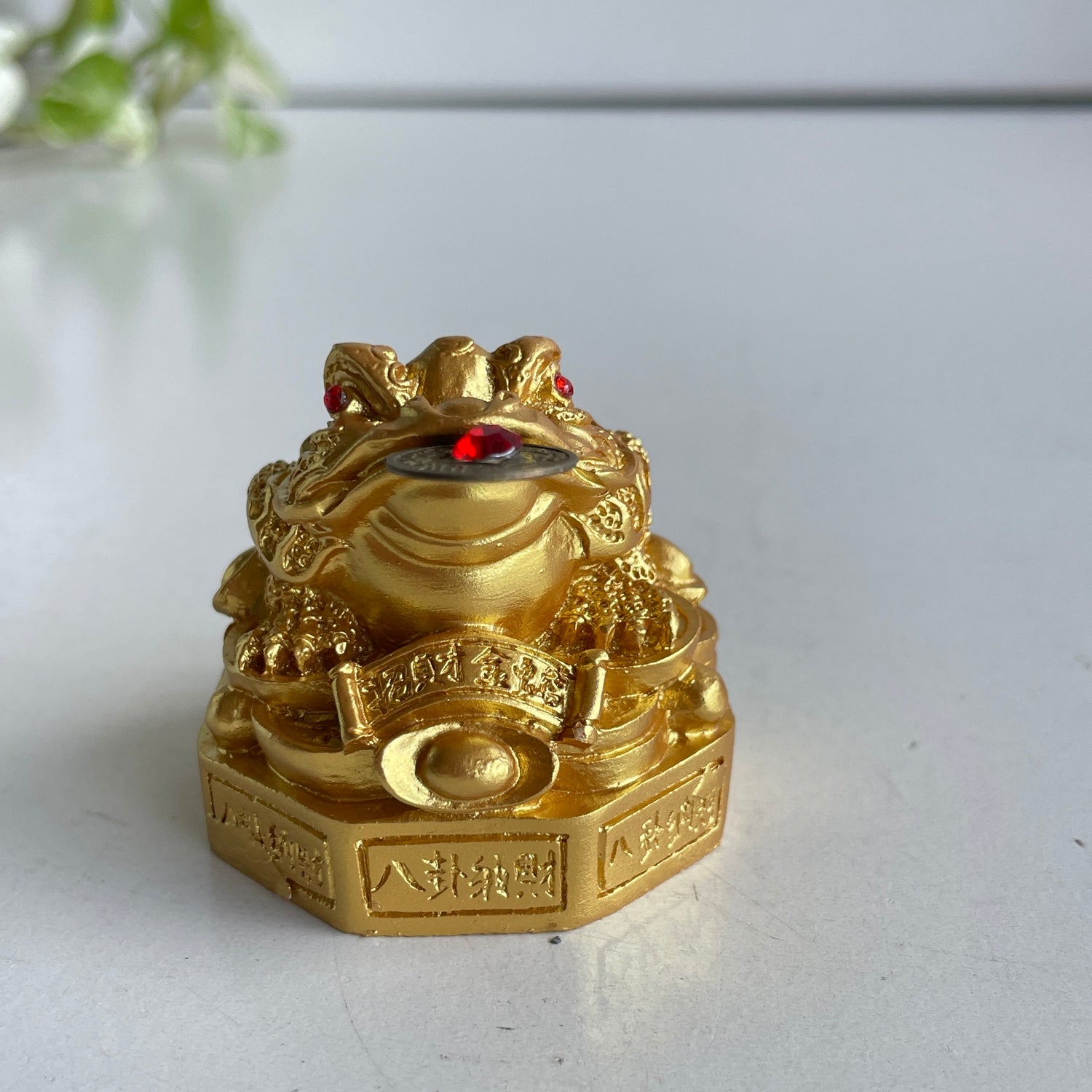 Bright Gold Money Toad Frog 4cm T2247-7