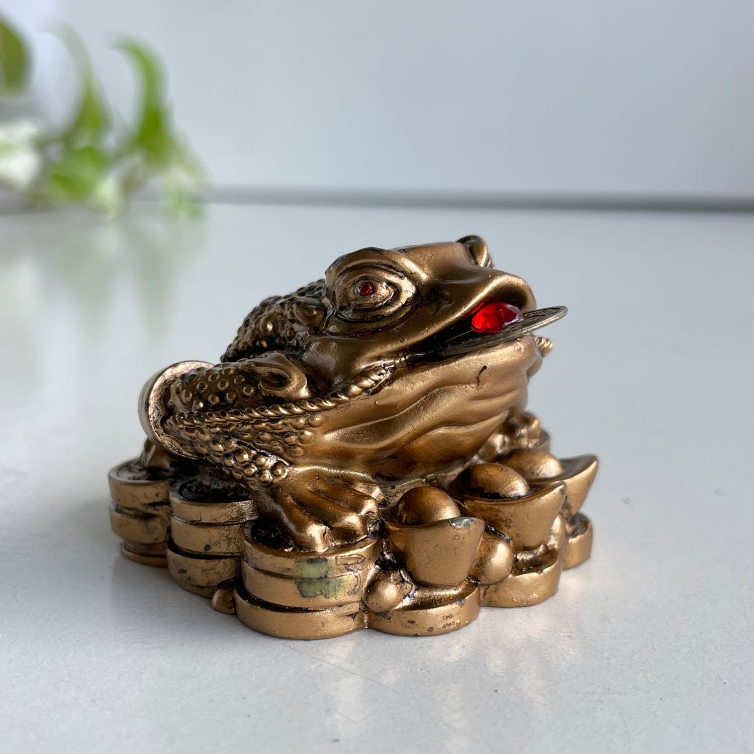 Gold Money Toad Frog 5.5cm Q2239