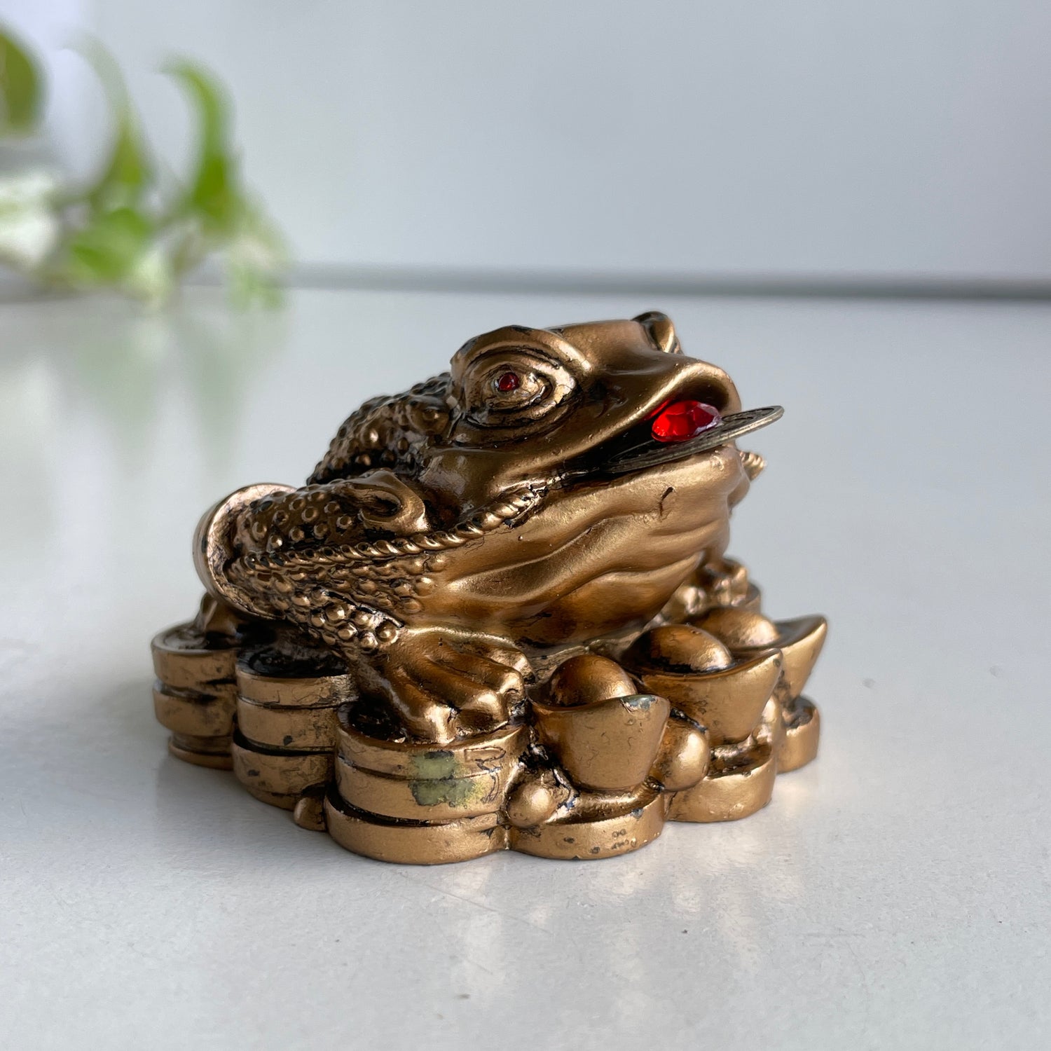 Gold Money Toad Frog 5.5cm Q2239