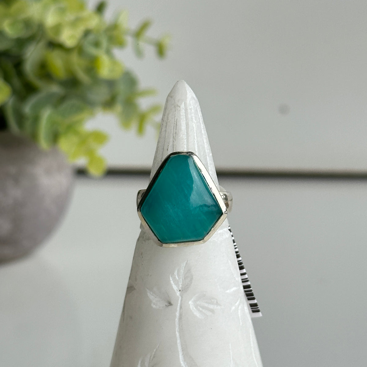 Amazonite Ring Sz9