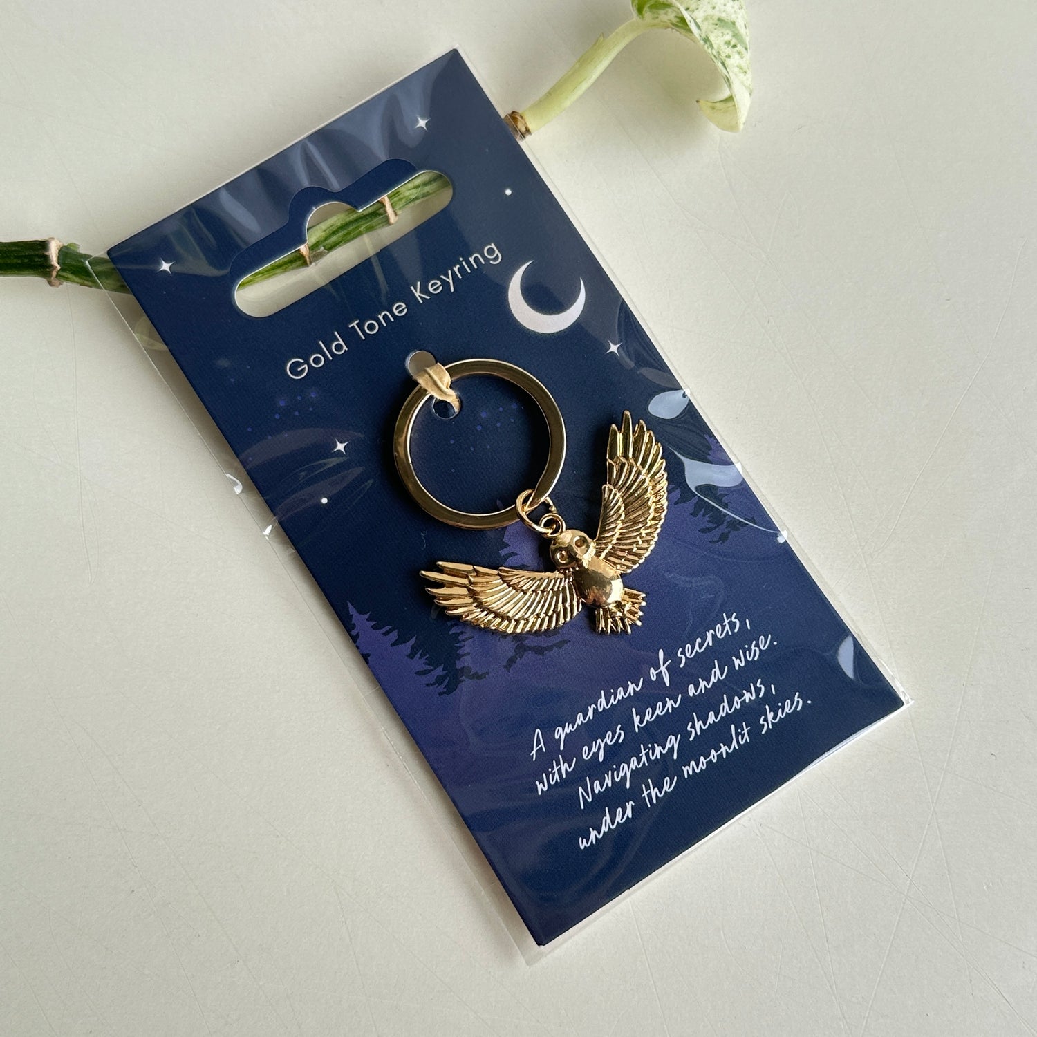 Gold Owl Keychain MF08225