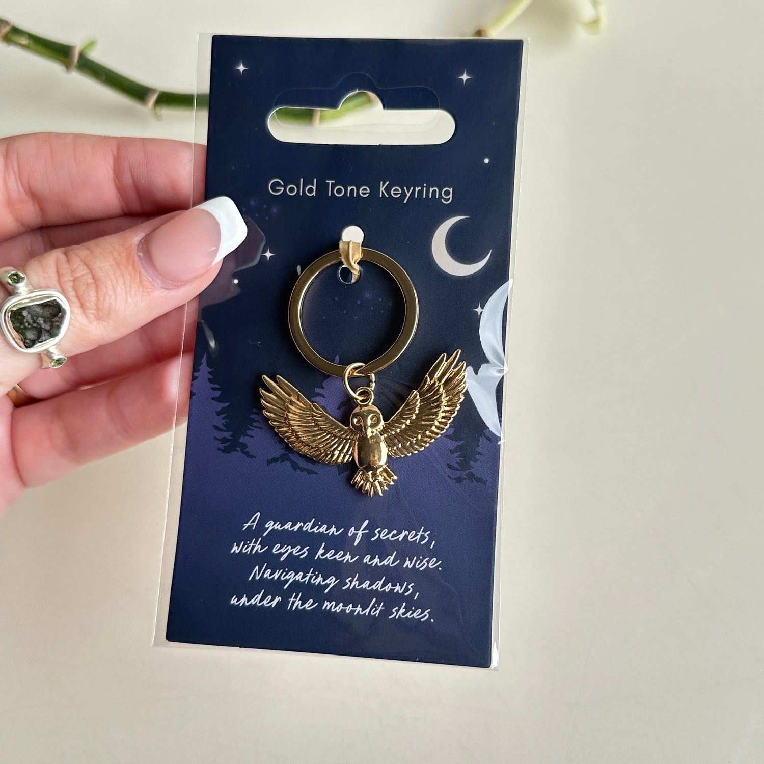 Gold Owl Keychain MF08225