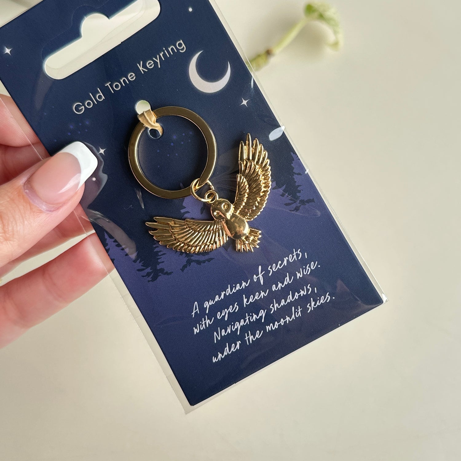 Gold Owl Keychain MF08225