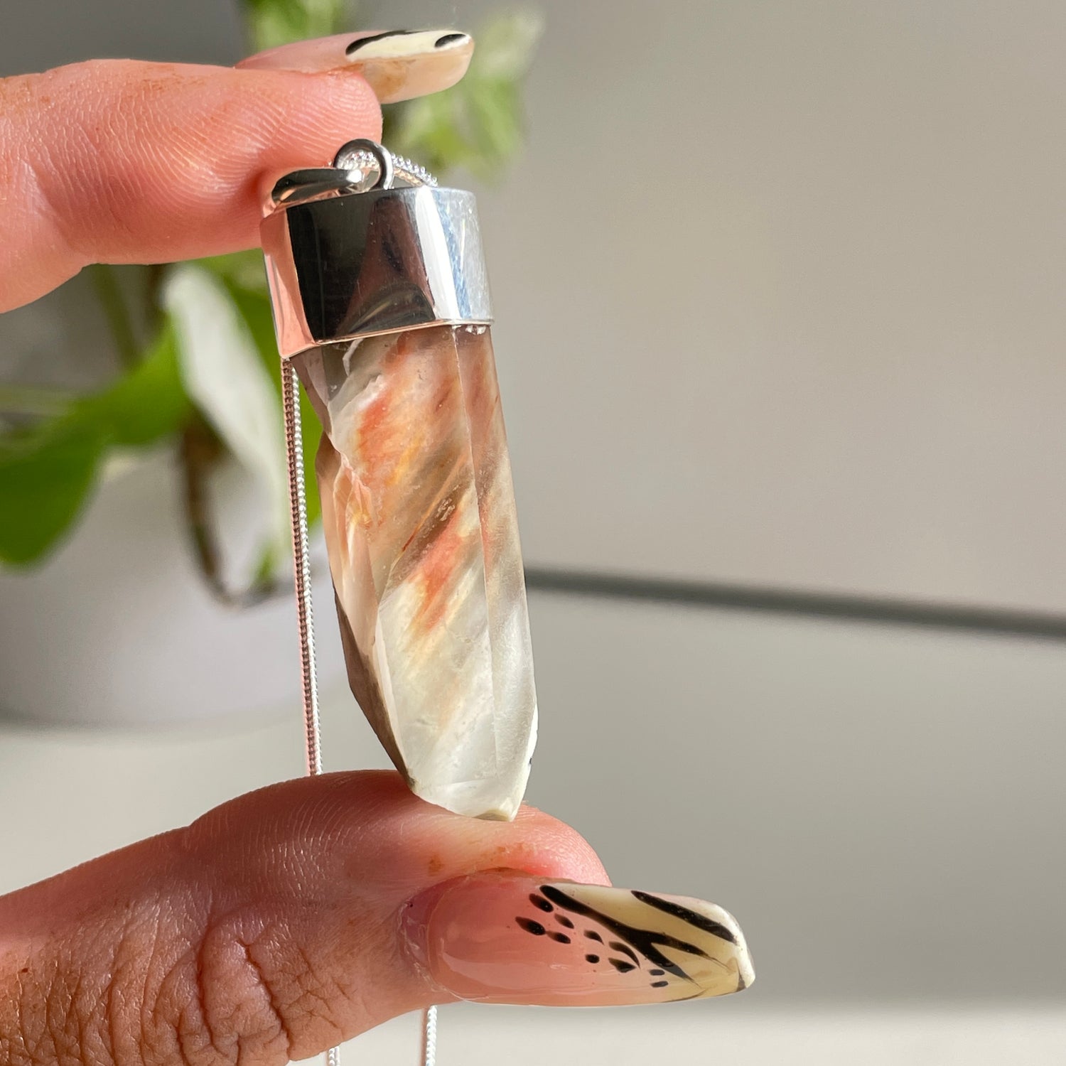 Amphibole Point Pendant
