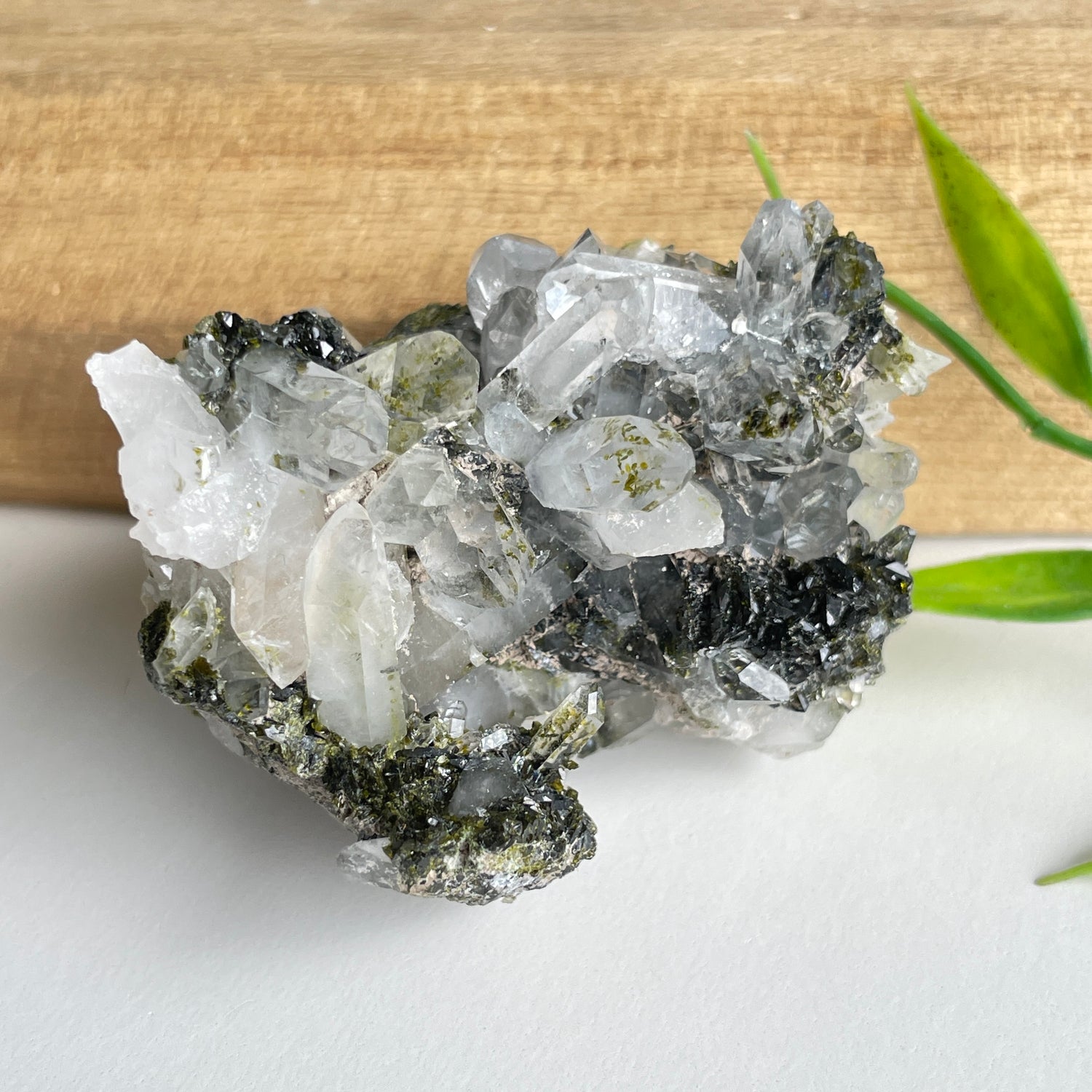 Epidote & Quartz Cluster 70g - High Quality