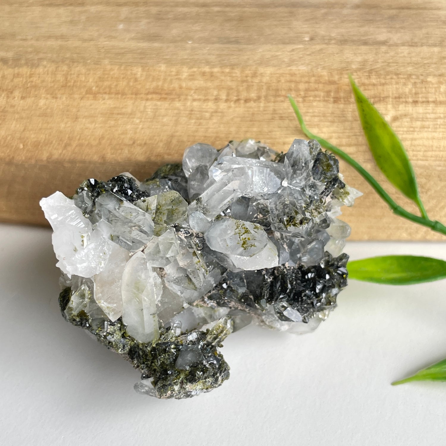 Epidote & Quartz Cluster 70g - High Quality