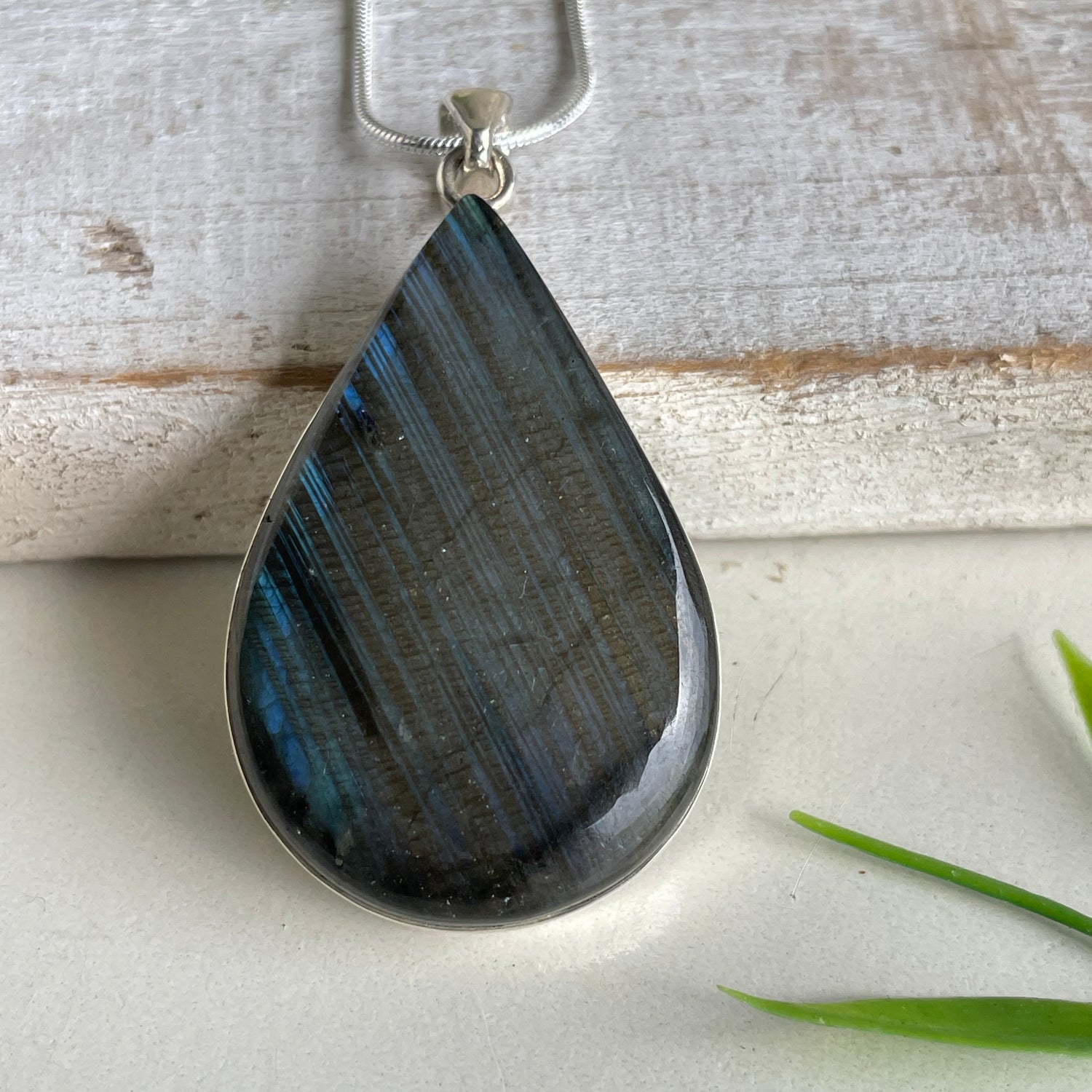 Labradorite Teardrop Pendant