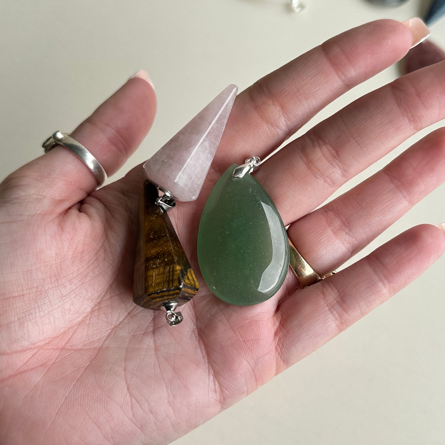 Mixed Crystal Pendants