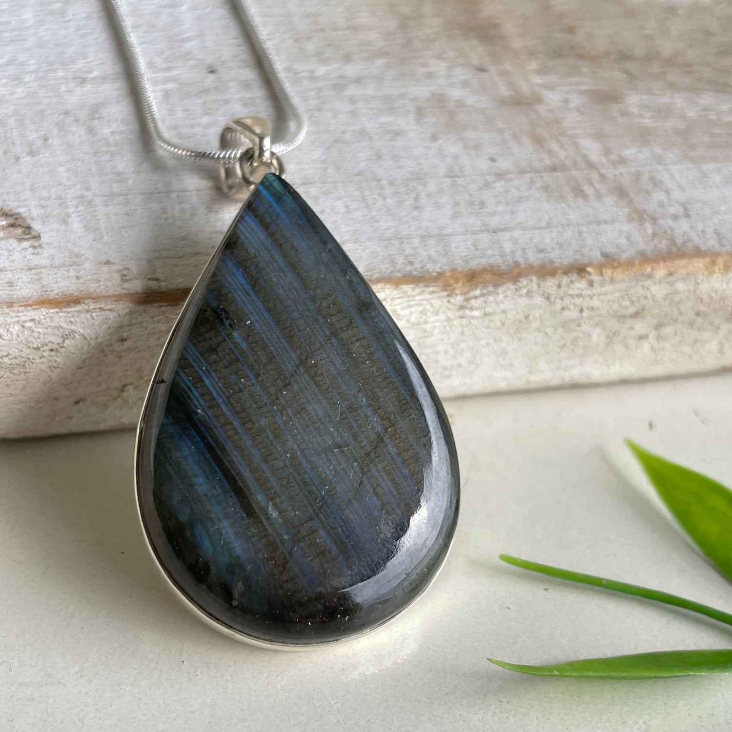 Labradorite Teardrop Pendant