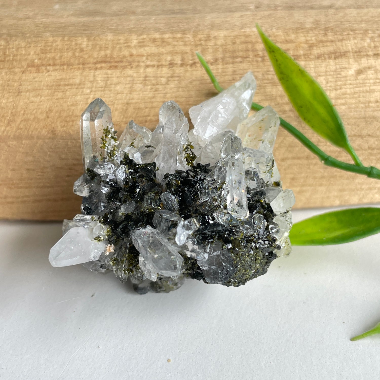 Epidote & Quartz Cluster 30g - High Quality
