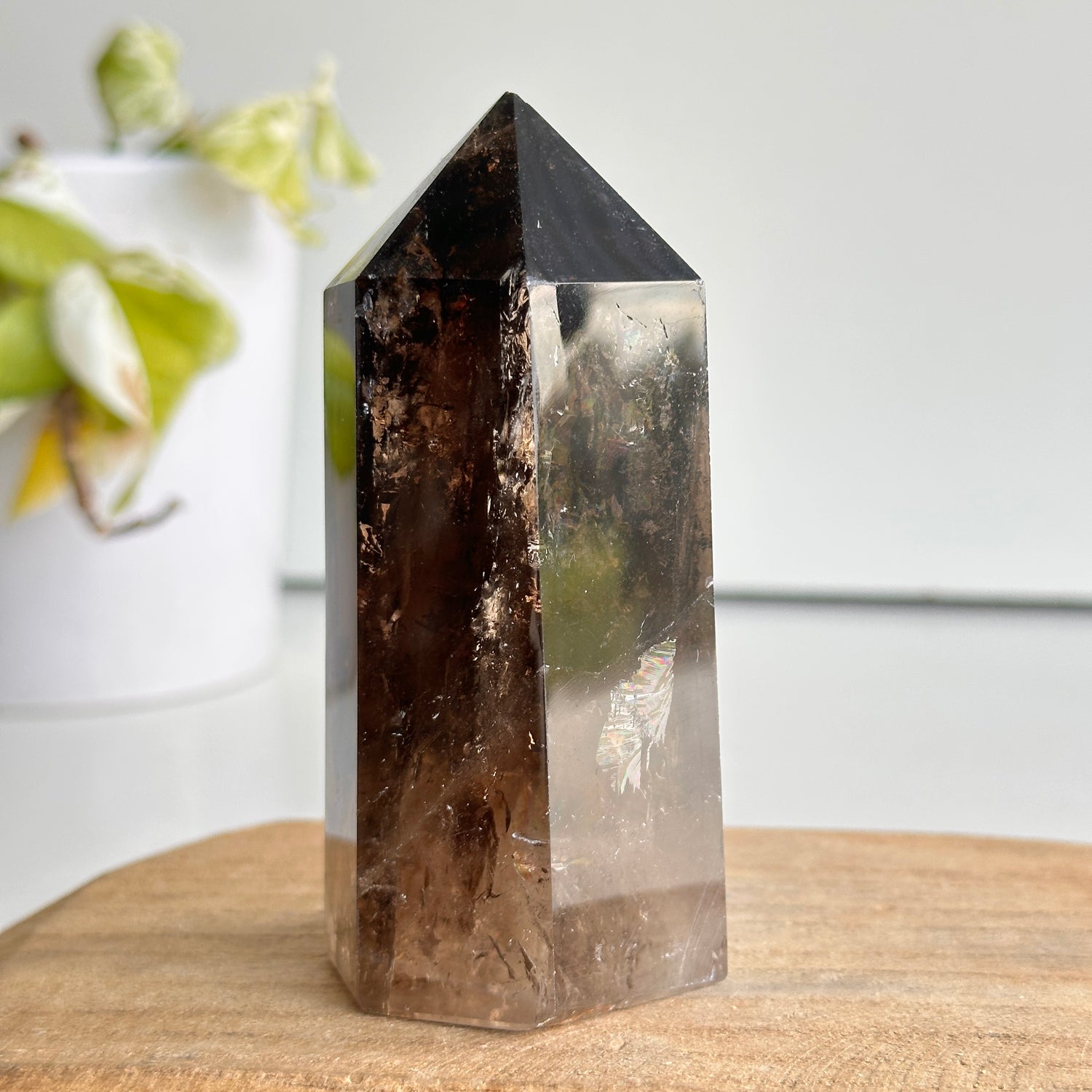 Smoky Quartz Generator 10.4cm (CHIPPED)