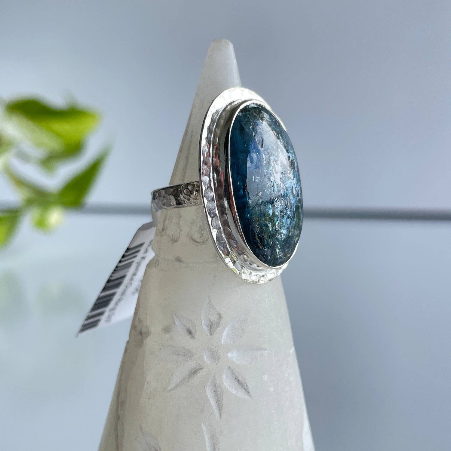 Blue Kyanite Oval Ring Sz7