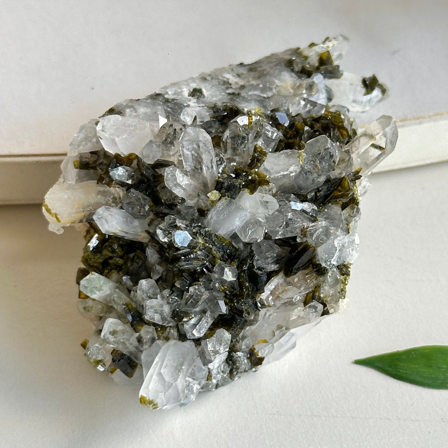 Epidote & Quartz Cluster 82g - High Quality