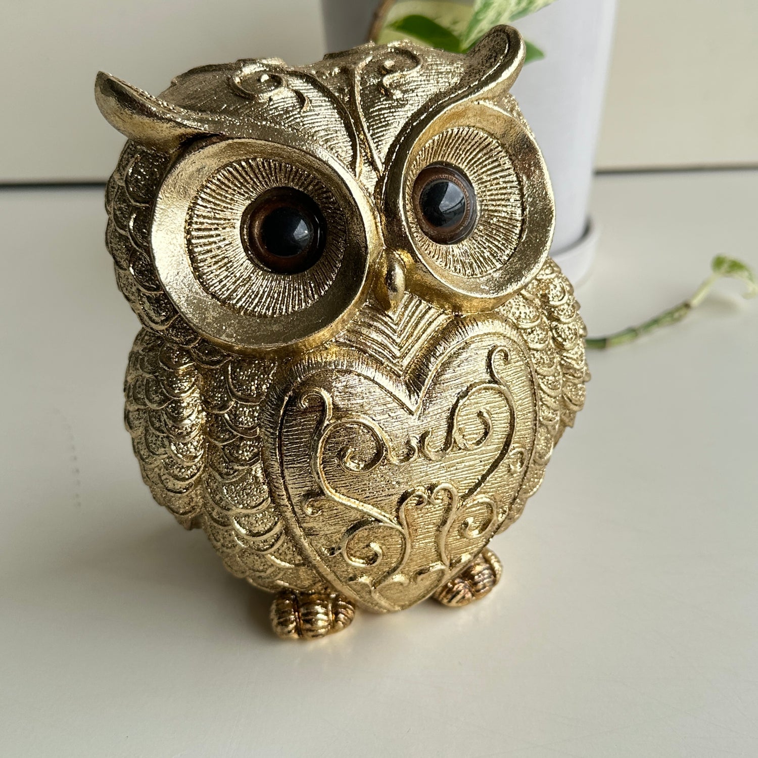 Gold Patterned Owl PR297L