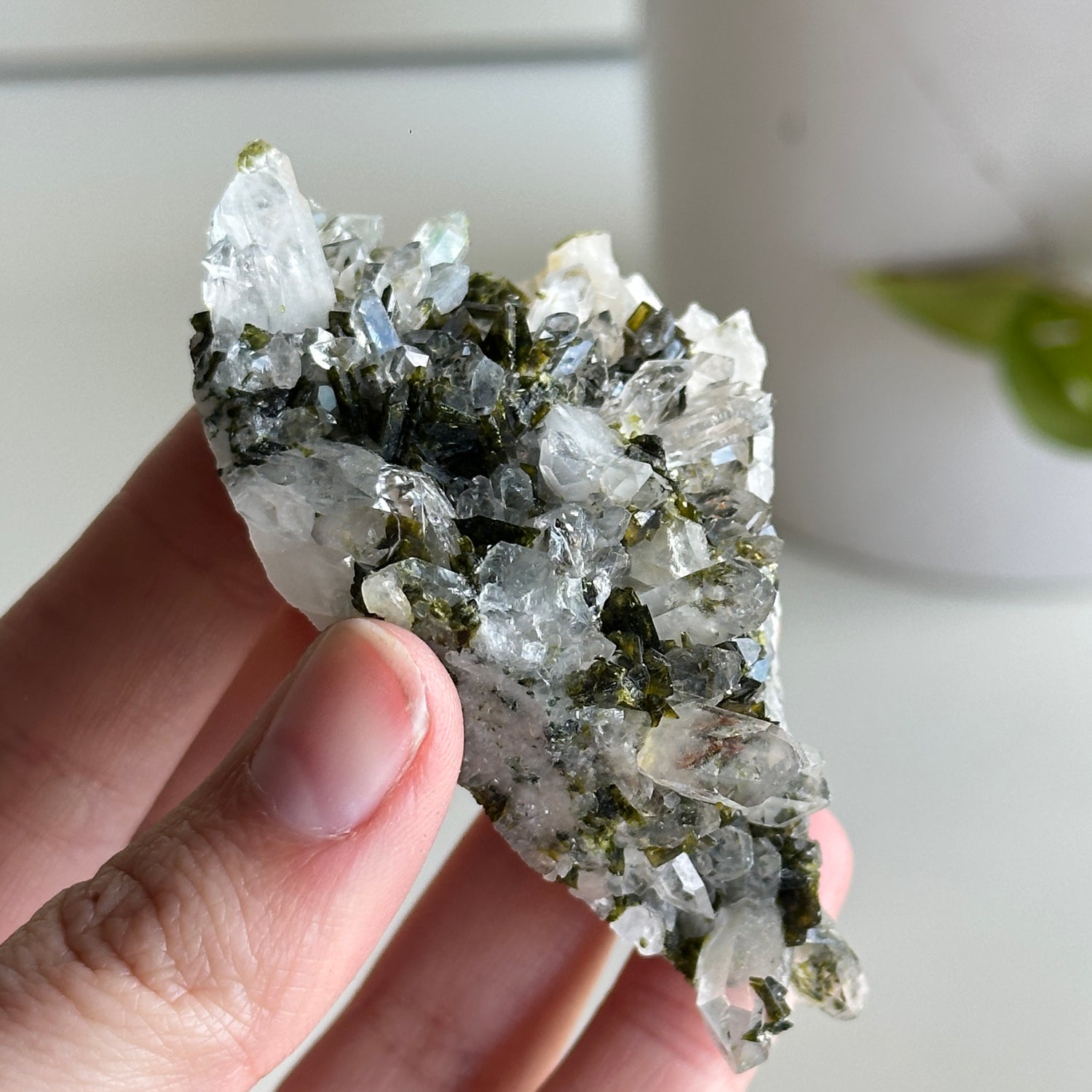 Epidote & Quartz Cluster 82g - High Quality