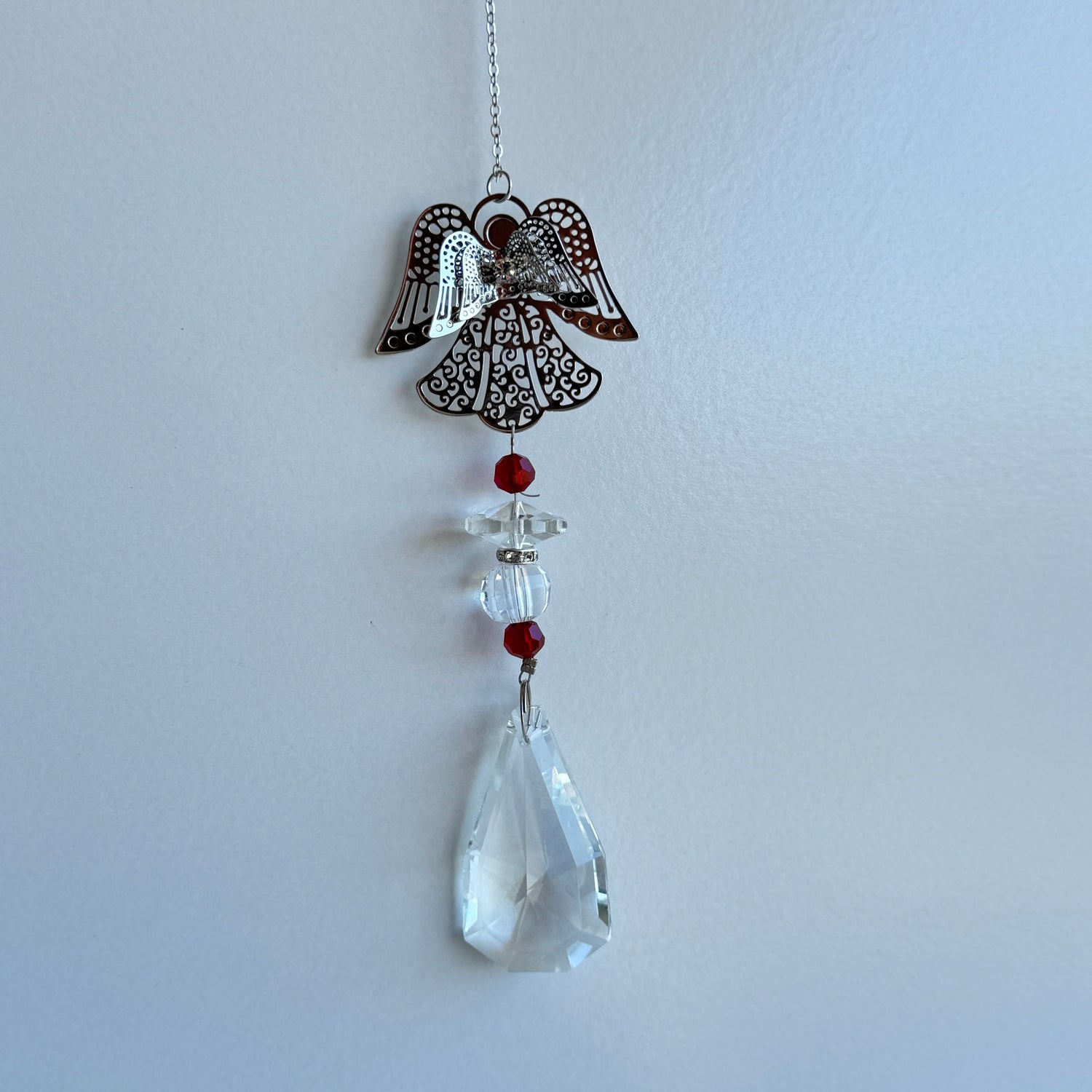 Angel Suncatcher w/ Red Gem
