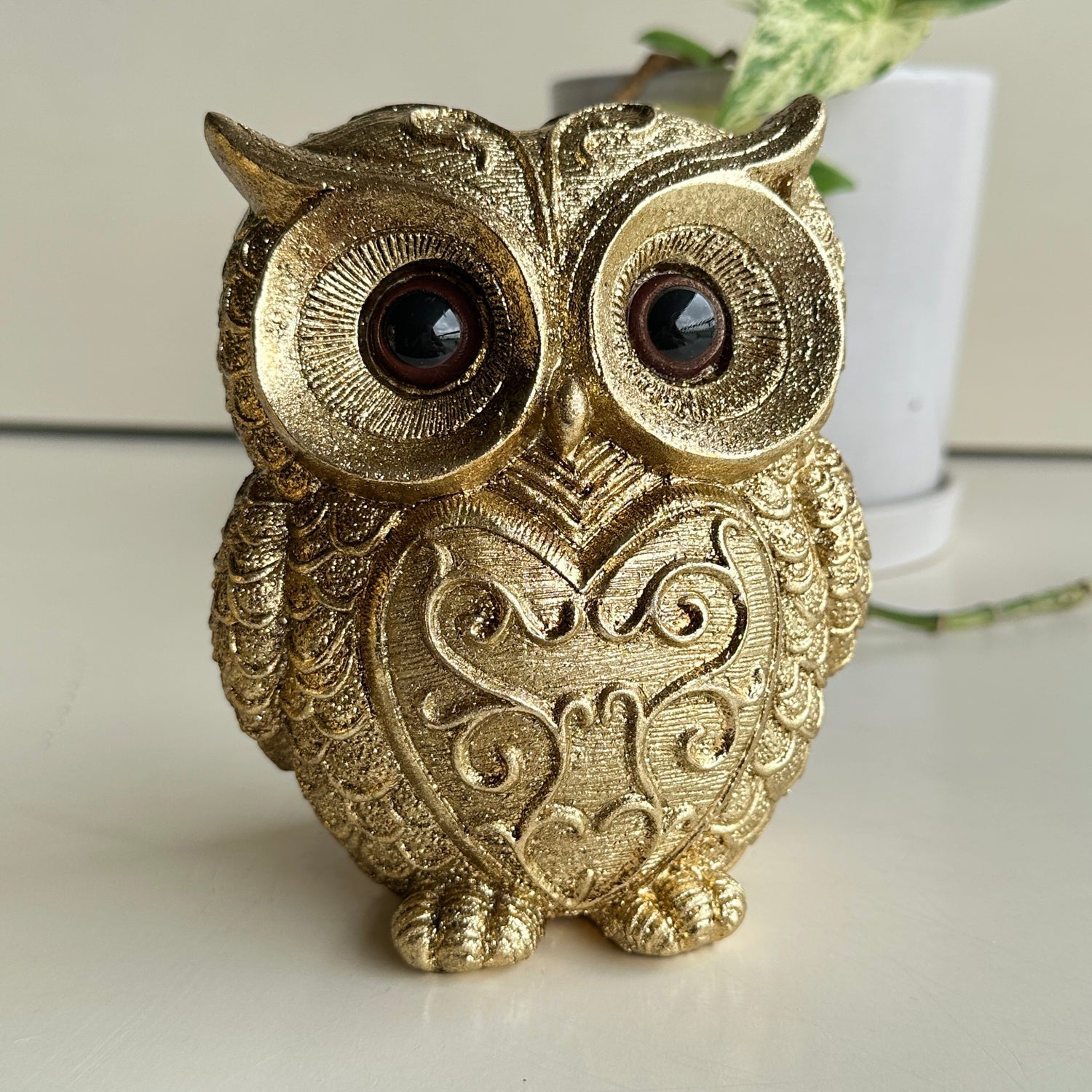 Gold Patterned Owl PR297S