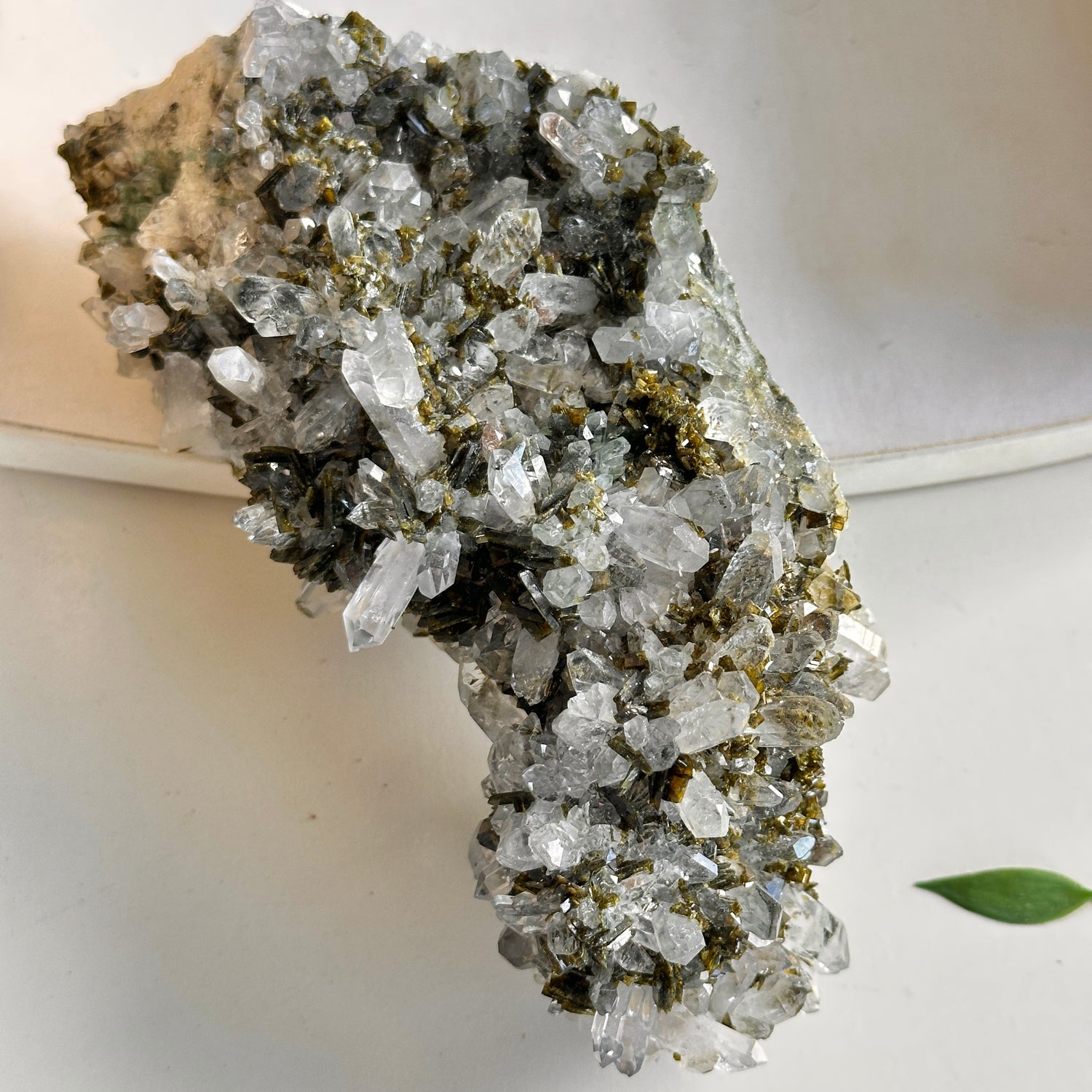 Epidote & Quartz Cluster 636g - High Quality