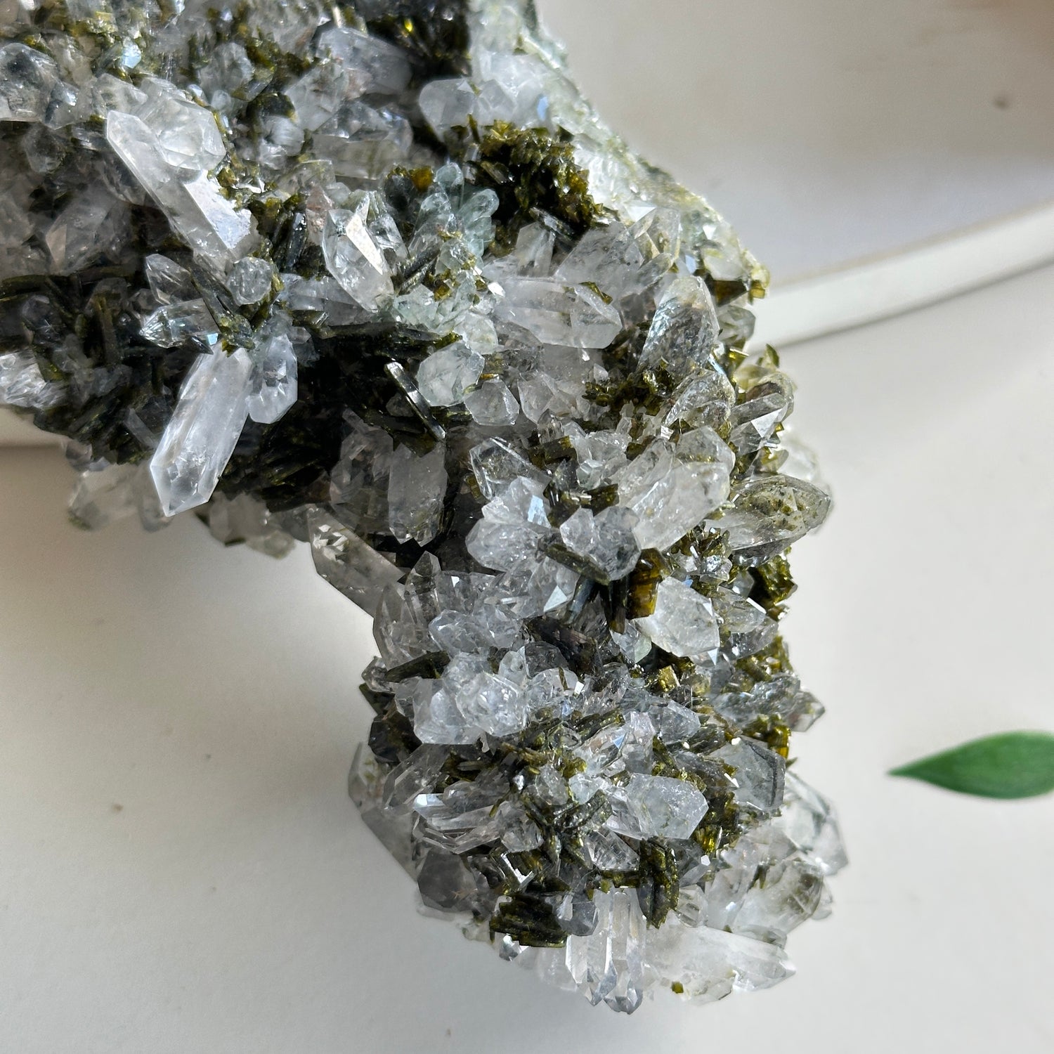 Epidote & Quartz Cluster 636g - High Quality