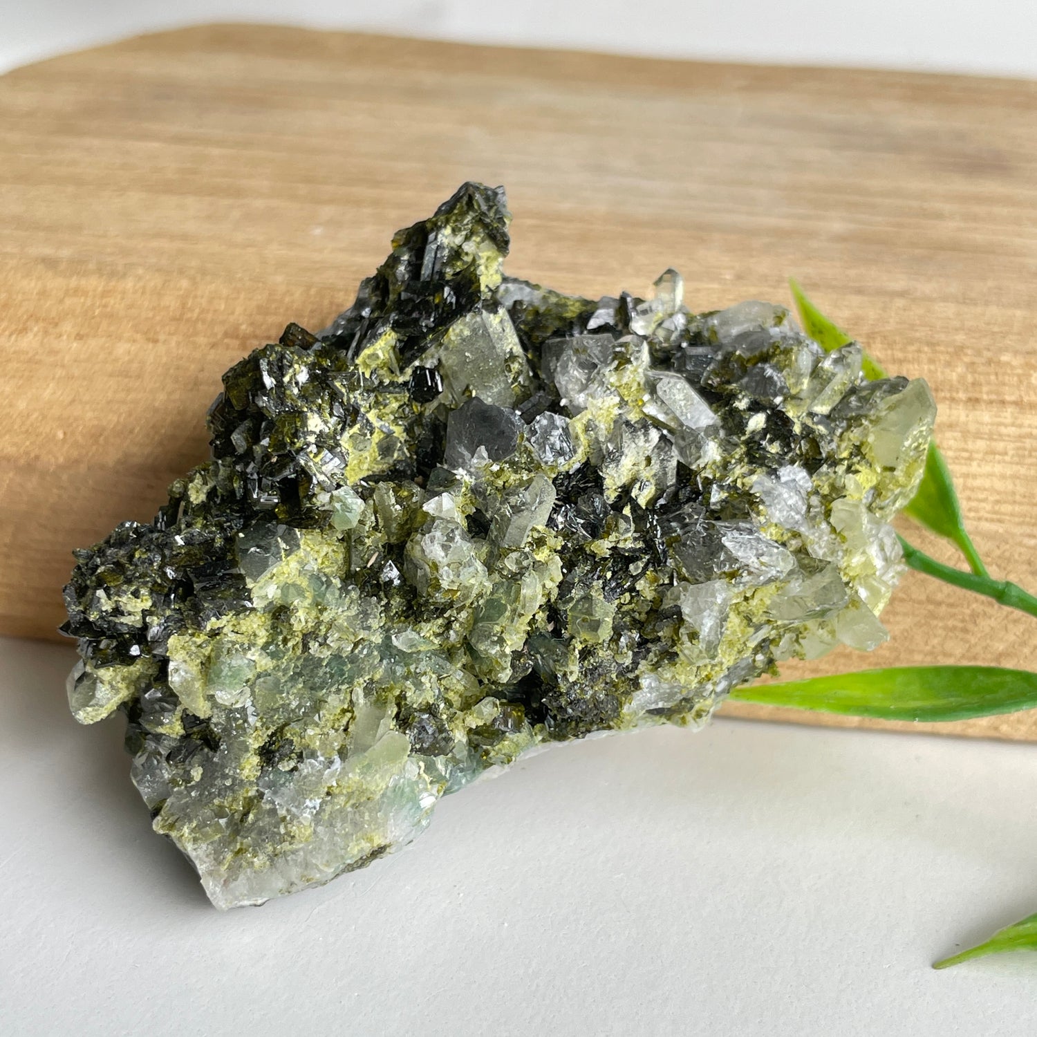 Epidote & Quartz Cluster 72g - High Quality