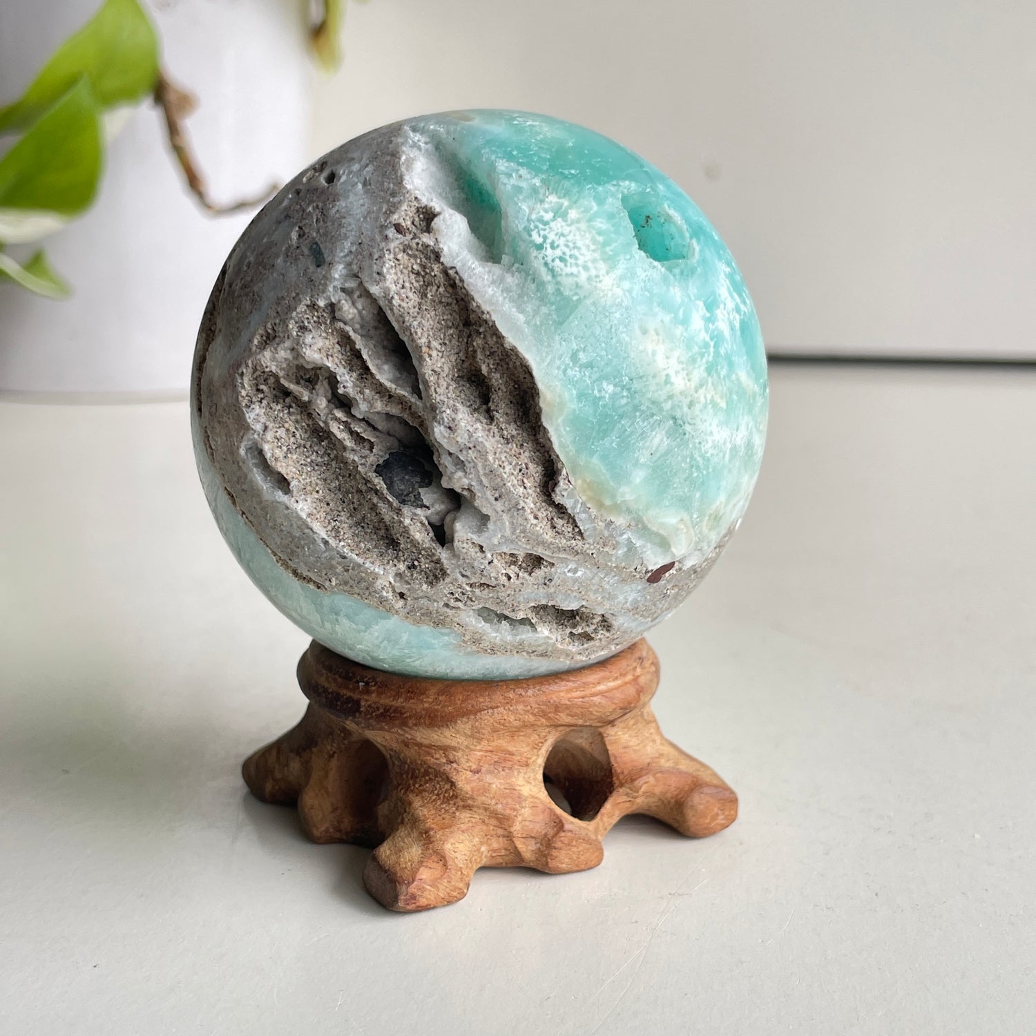 Aragonite Sphere 6.6cm