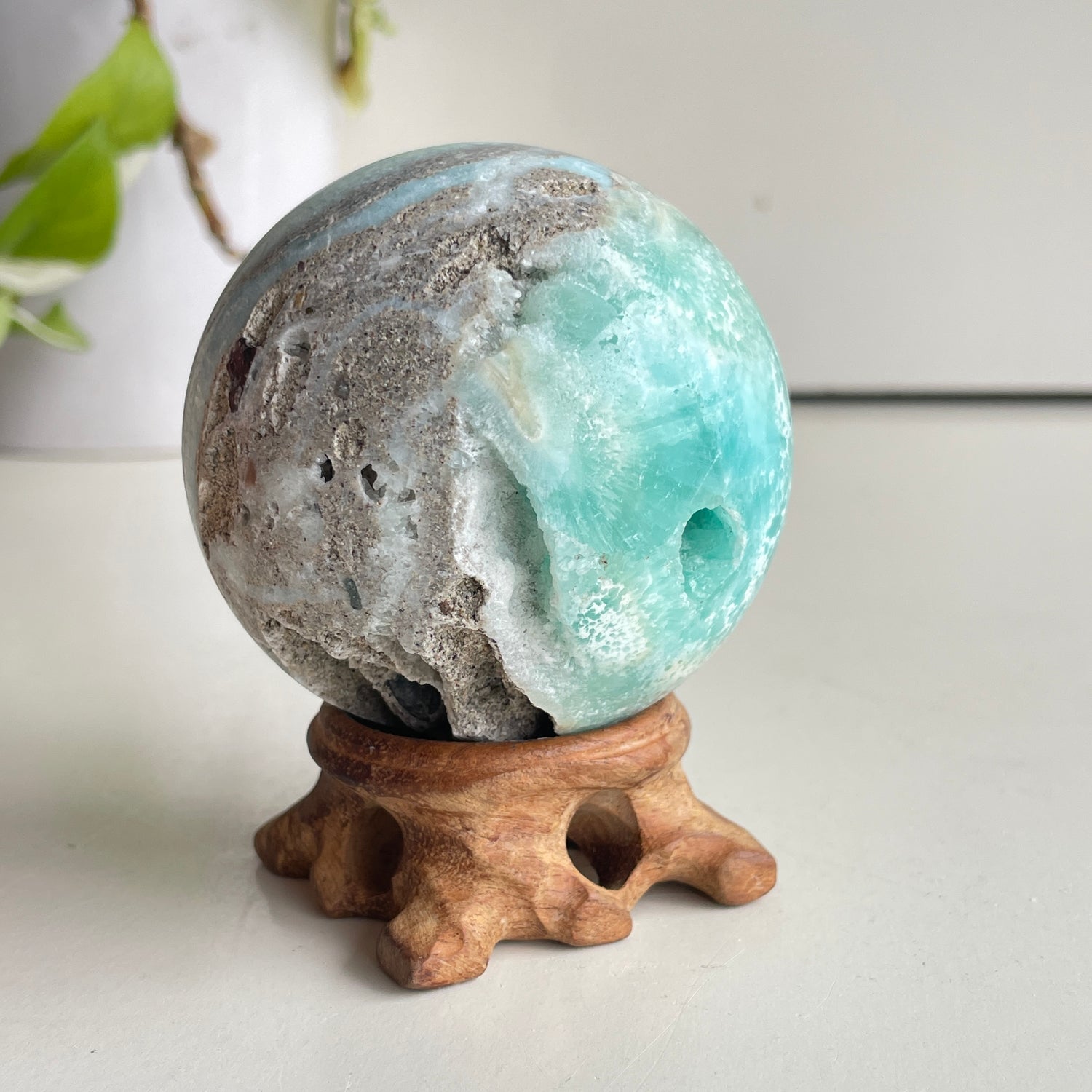 Aragonite Sphere 6.6cm