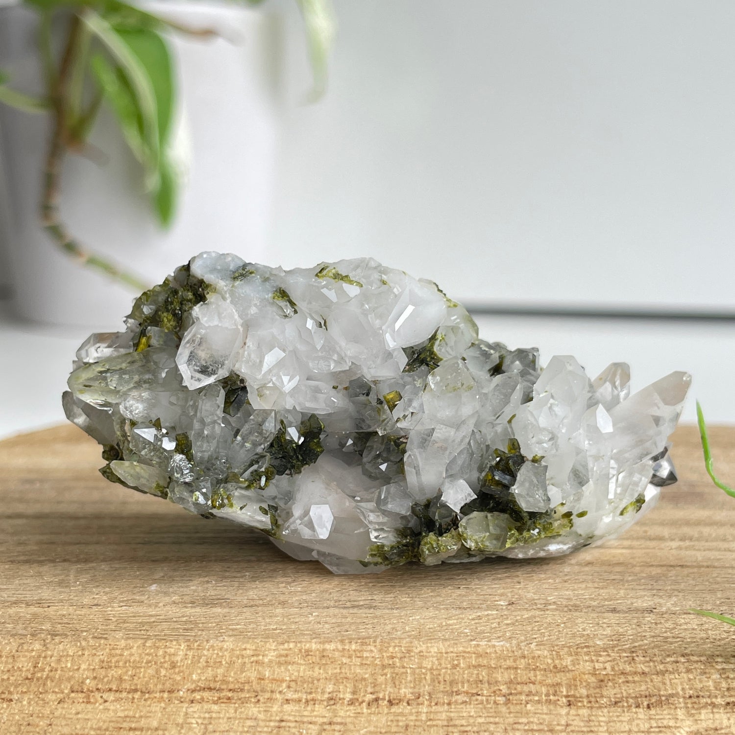 Epidote & Quartz Cluster 92g - High Quality