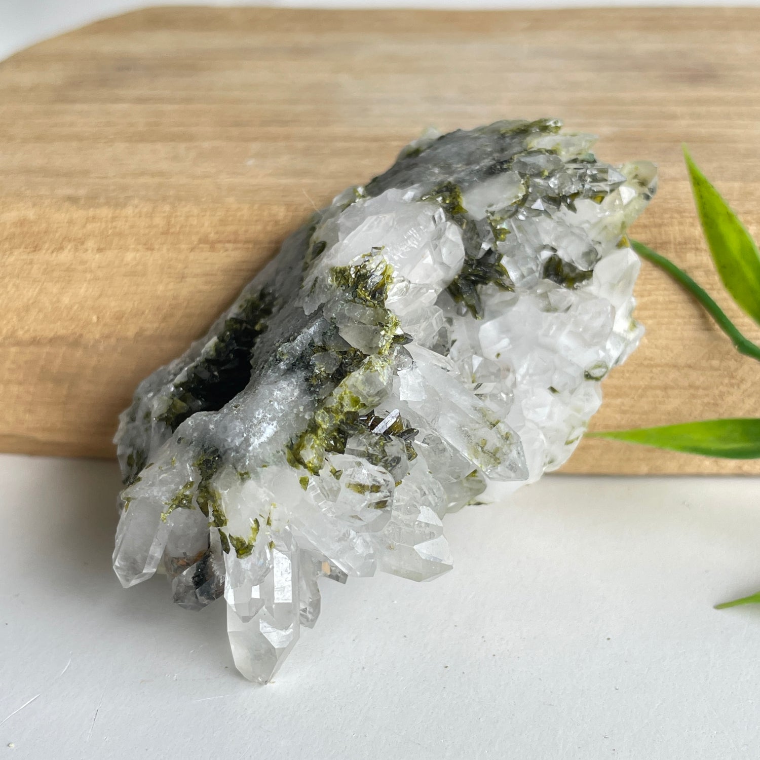 Epidote & Quartz Cluster 92g - High Quality