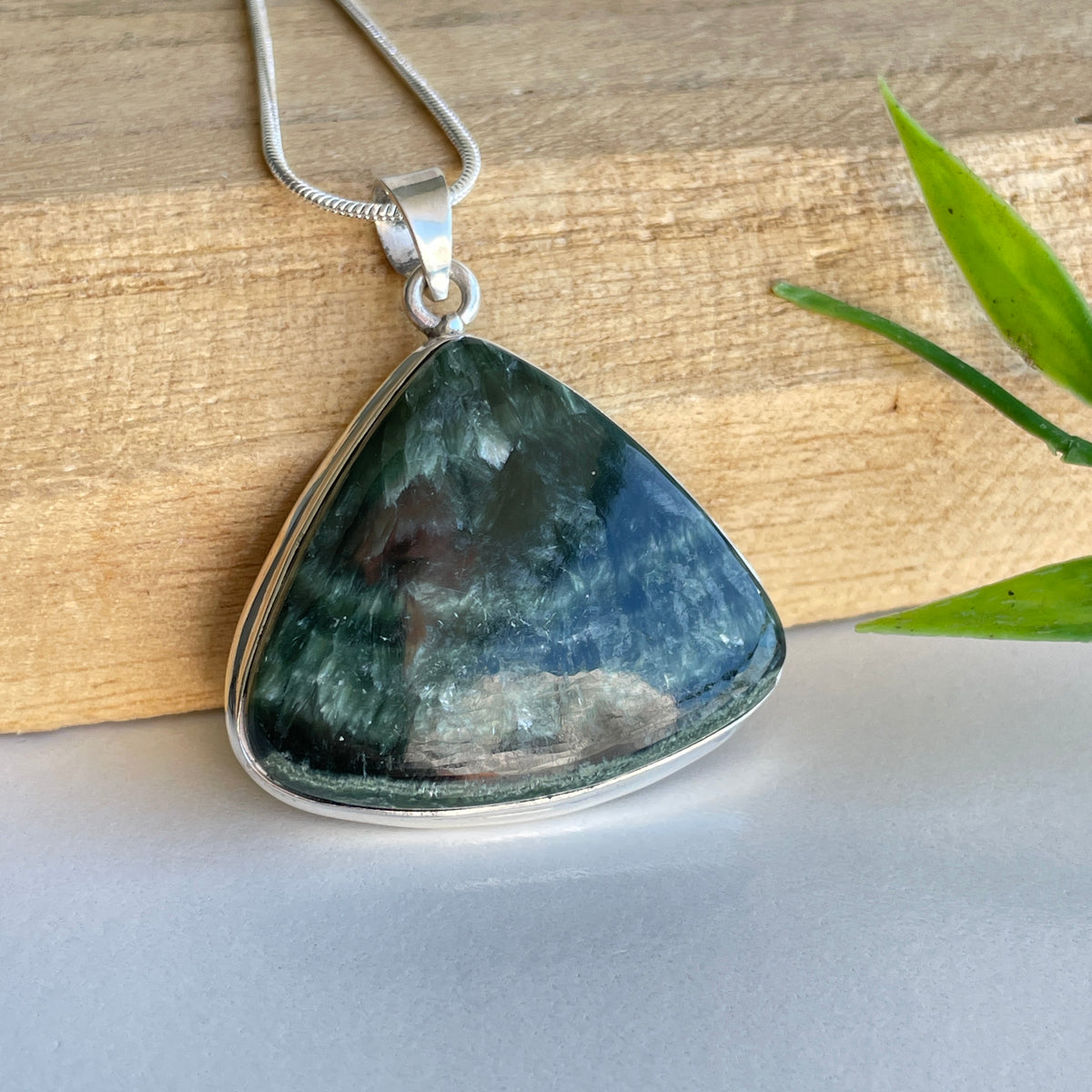 Seraphinite Teardrop Pendant