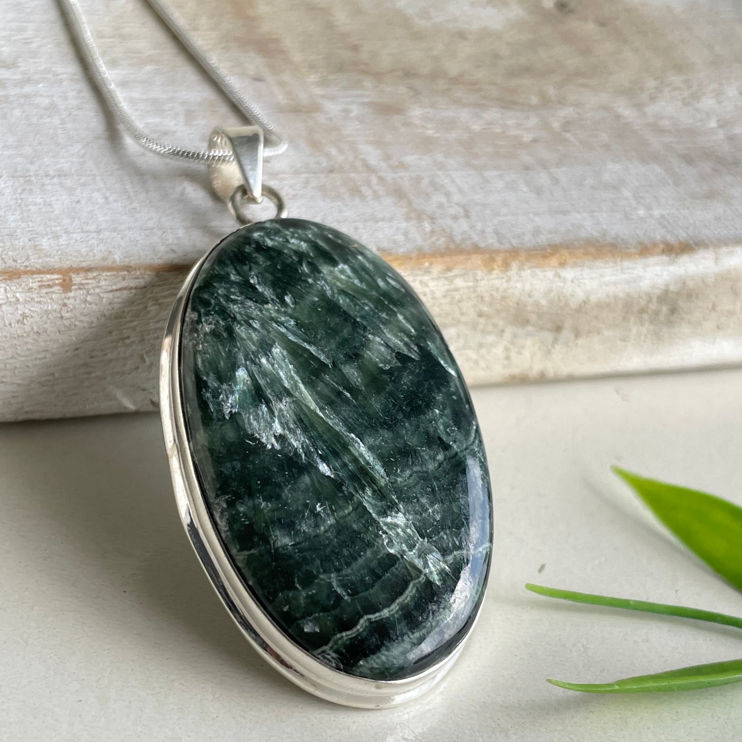 Seraphanite Oval Pendant