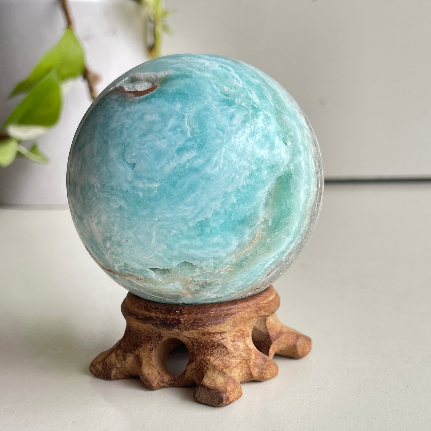 Aragonite Sphere 6.8cm