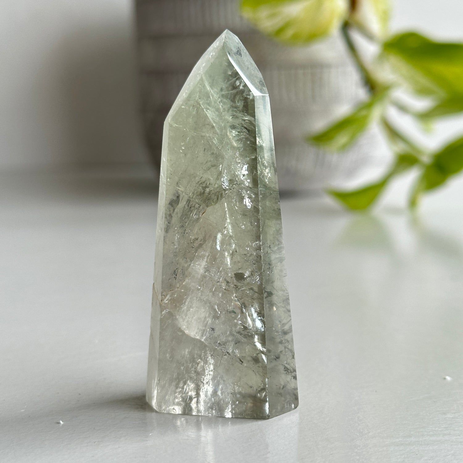 Prasiolite Green Amethyst Generator 7.6cm