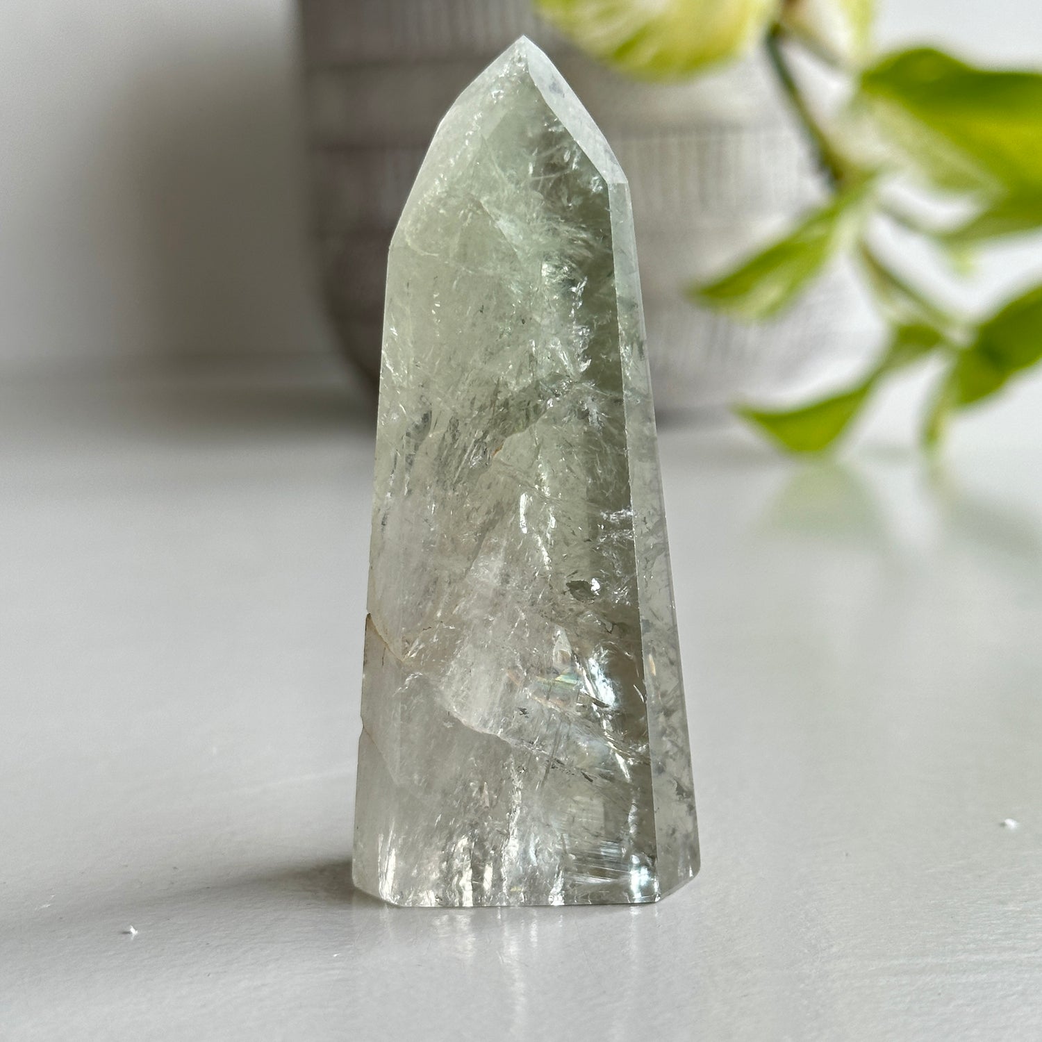 Prasiolite Green Amethyst Generator 7.6cm