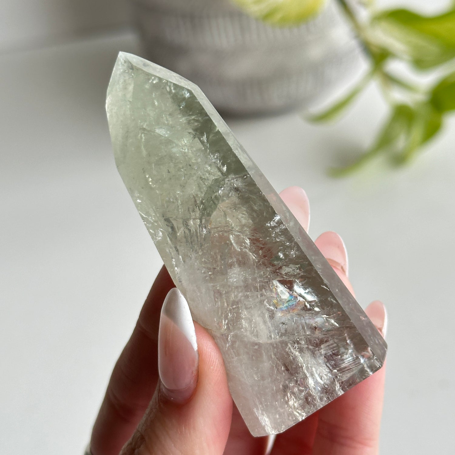 Prasiolite Green Amethyst Generator 7.6cm
