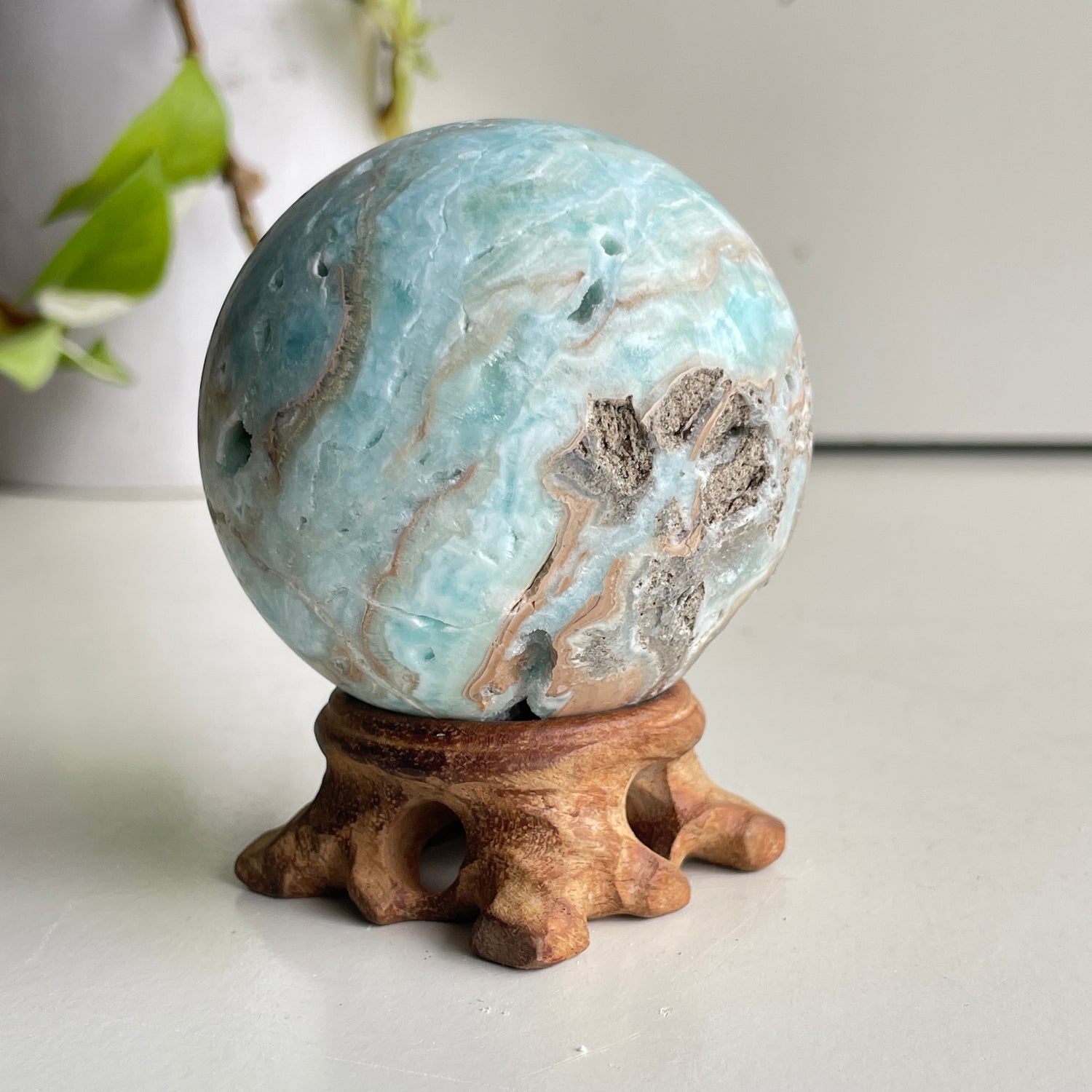 Aragonite Sphere 6.6cm