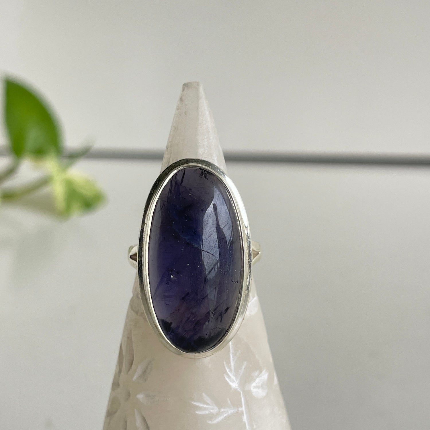 Iolite - High Quality Oval Ring Sz9