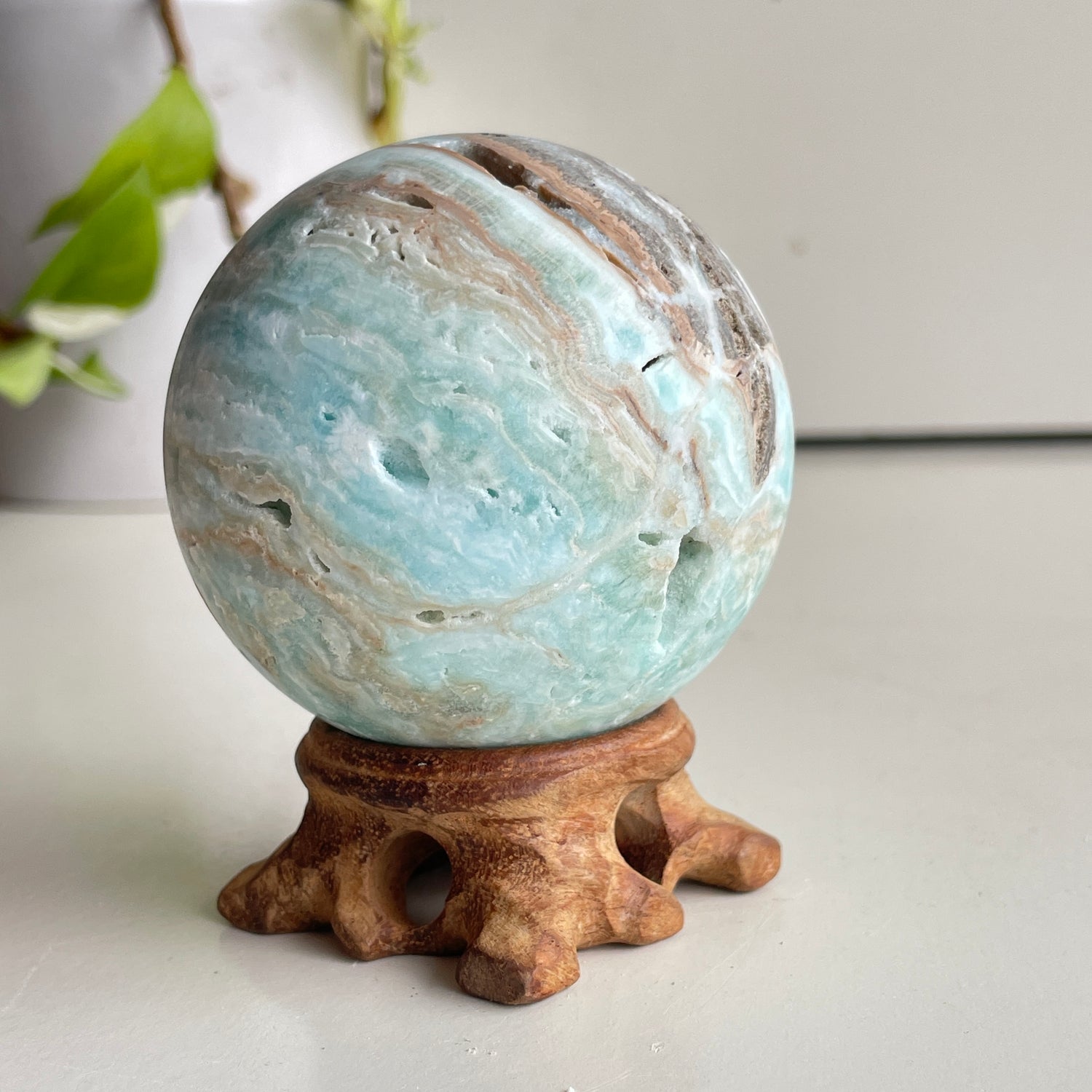 Aragonite Sphere 6.6cm