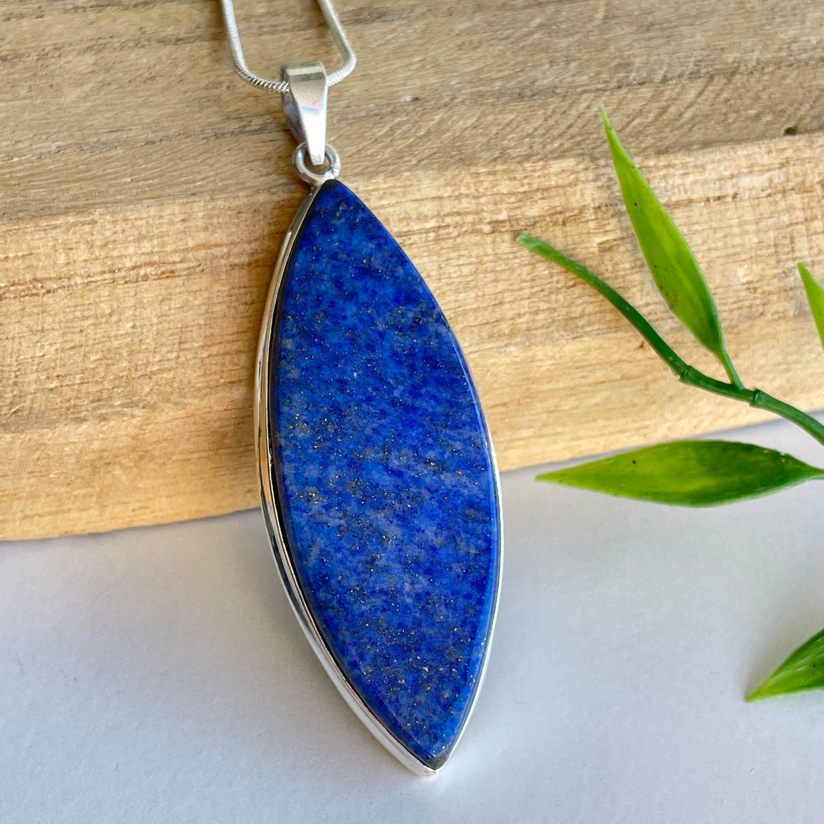 Lapis Lazuli Marquise Pendant