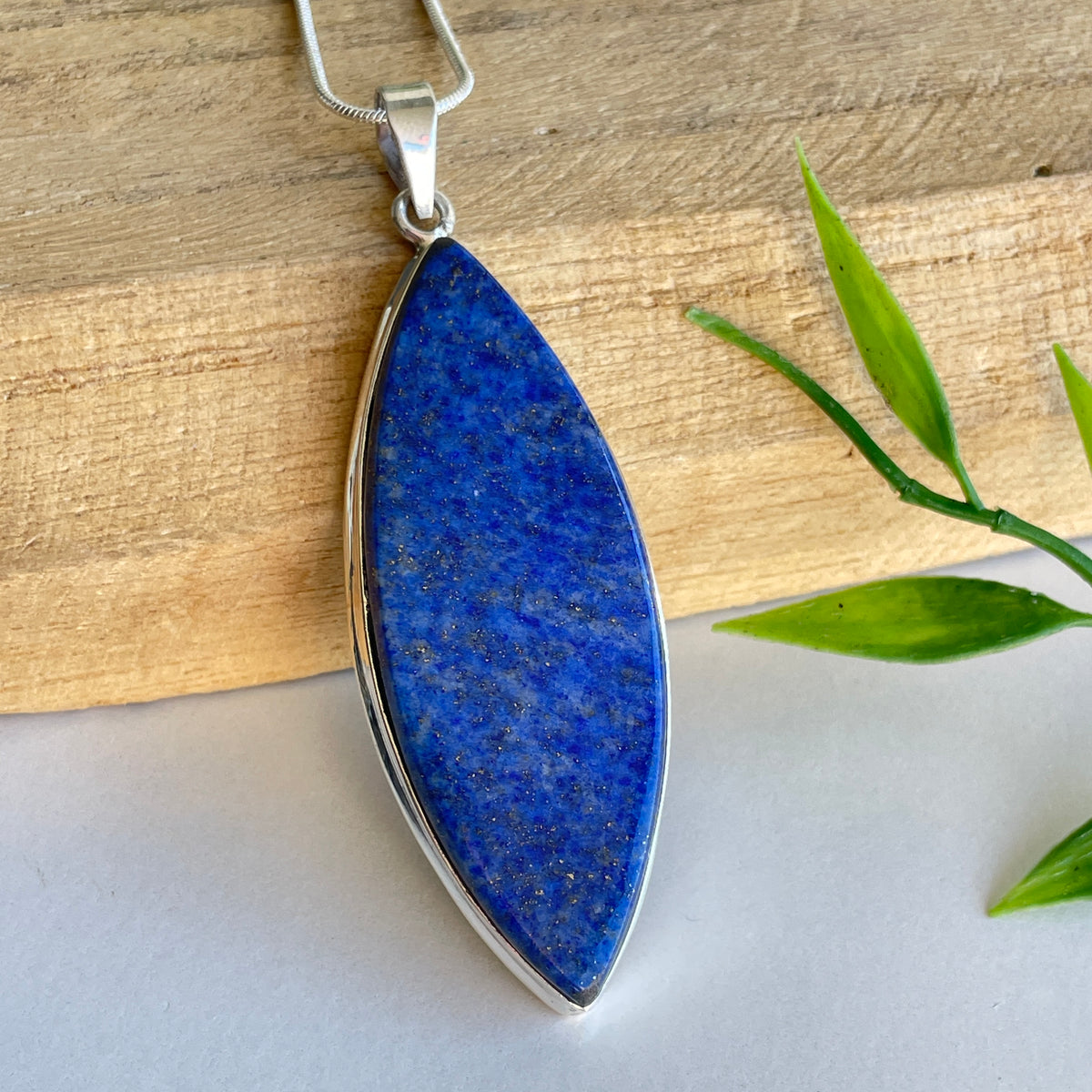 Lapis Lazuli Marquise Pendant
