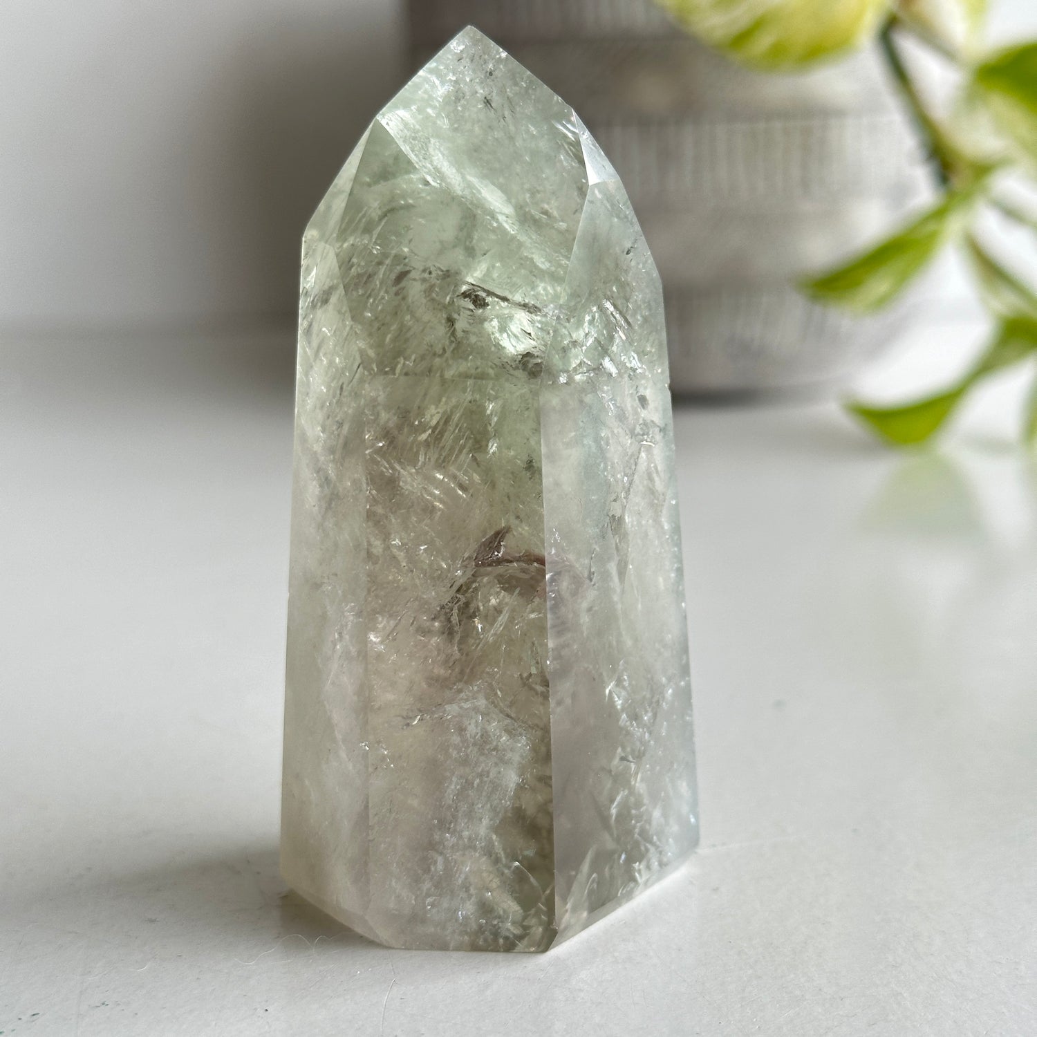 Prasiolite Green Amethyst Generator 8.5cm